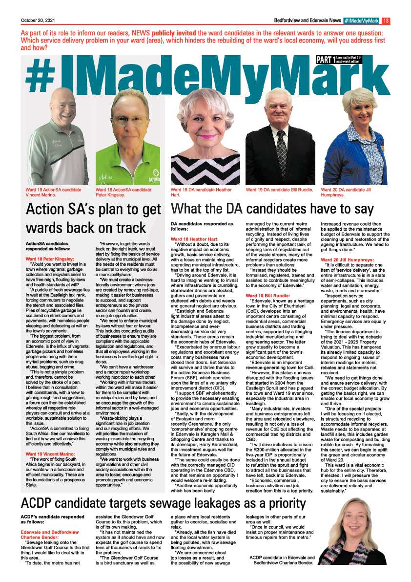 Bedfordview Edenvale News 20 October 2021 page 12