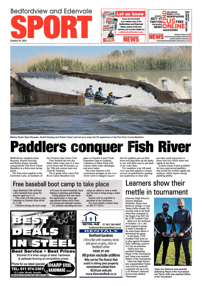 Bedfordview Edenvale News 20 October 2021 page 15