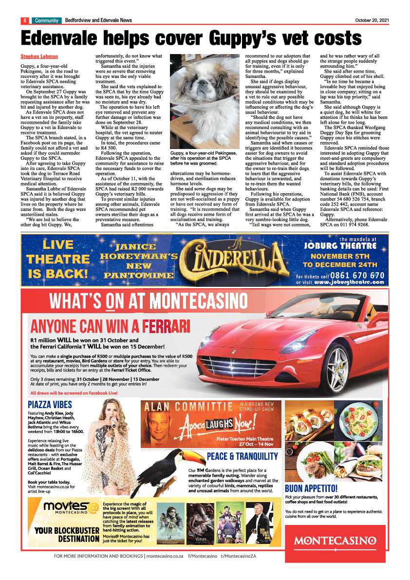 Bedfordview Edenvale News 20 October 2021 page 6