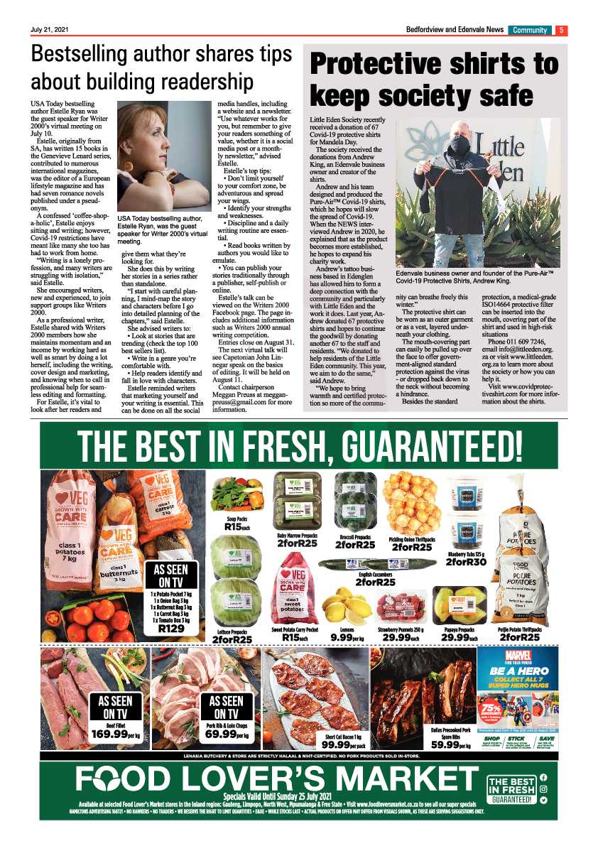 Bedfordview Edenvale News 21 July 2021 page 5
