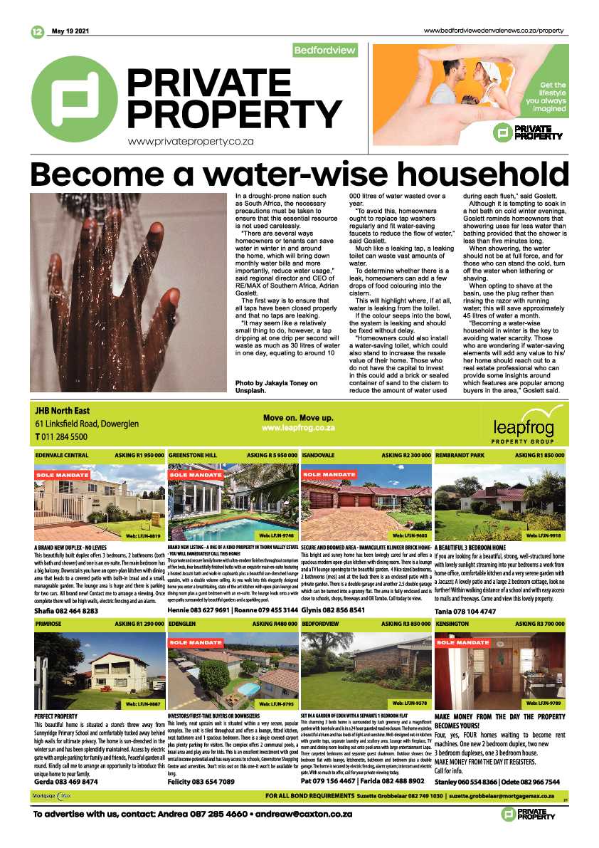 Bedfordview Edenvale News 21 May 2021 page 12