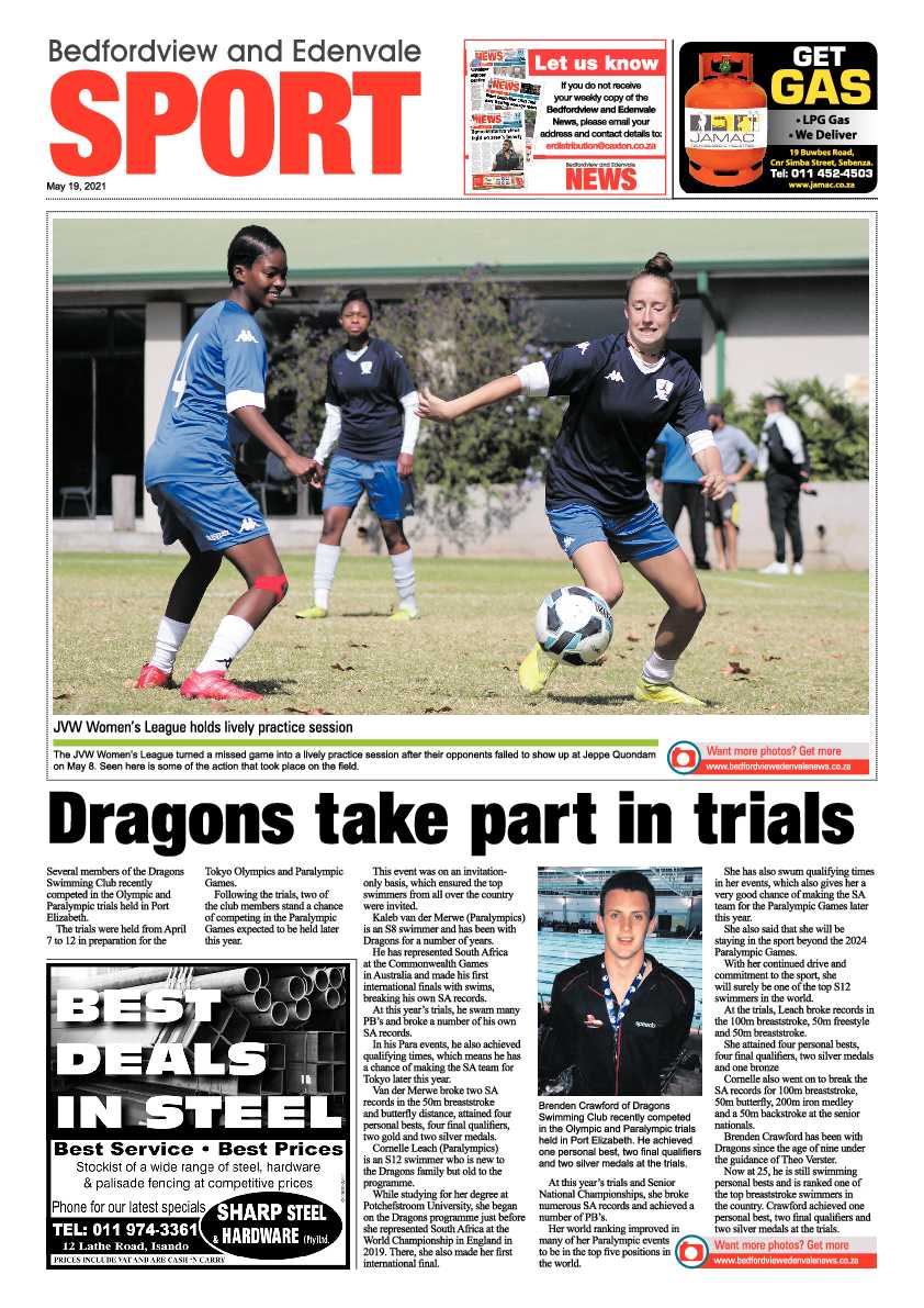 Bedfordview Edenvale News 21 May 2021 page 16