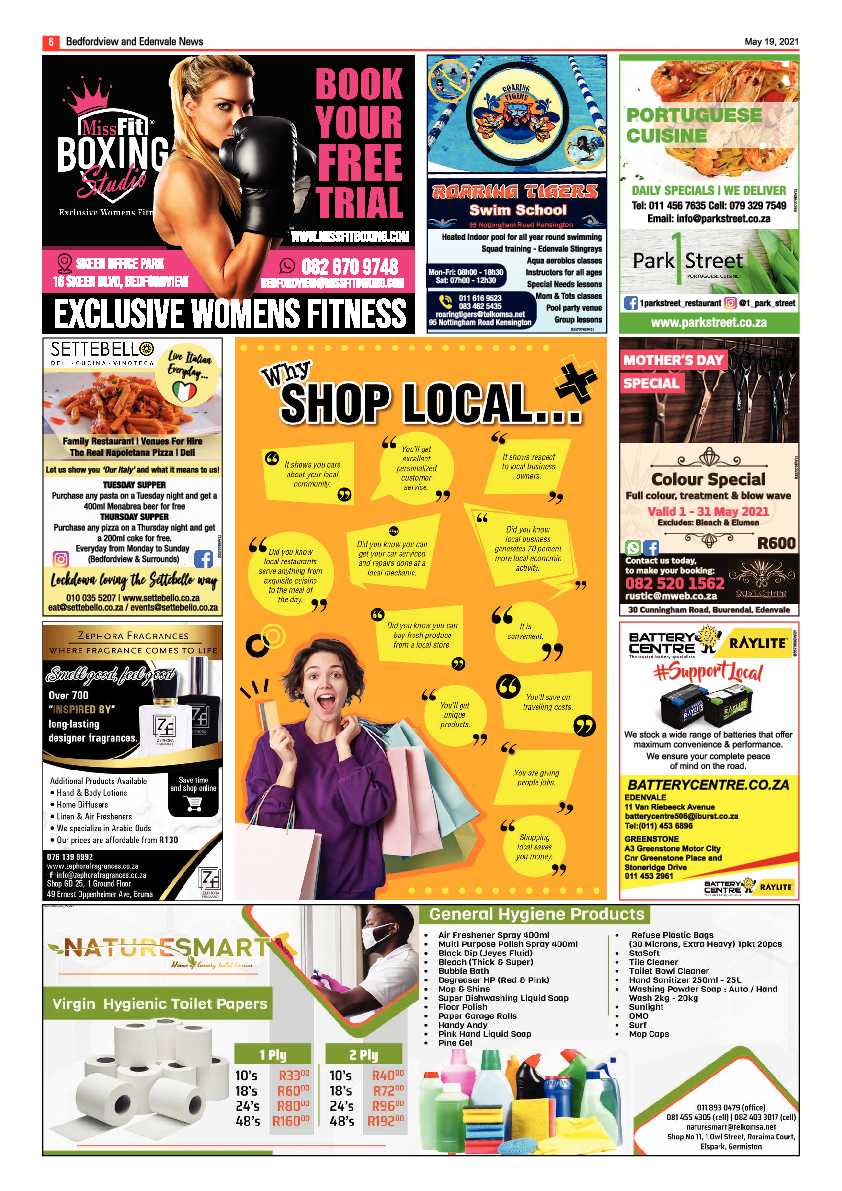 Bedfordview Edenvale News 21 May 2021 page 6