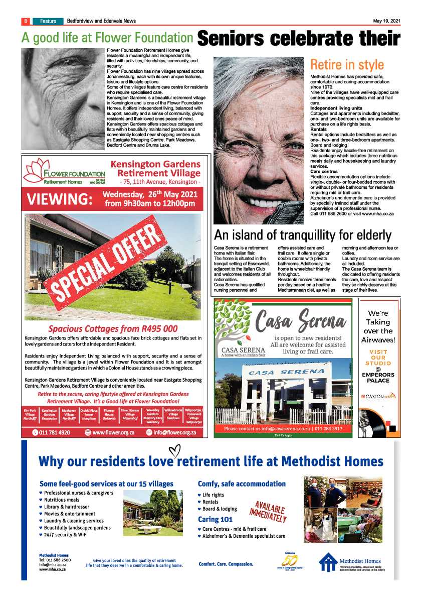Bedfordview Edenvale News 21 May 2021 page 8