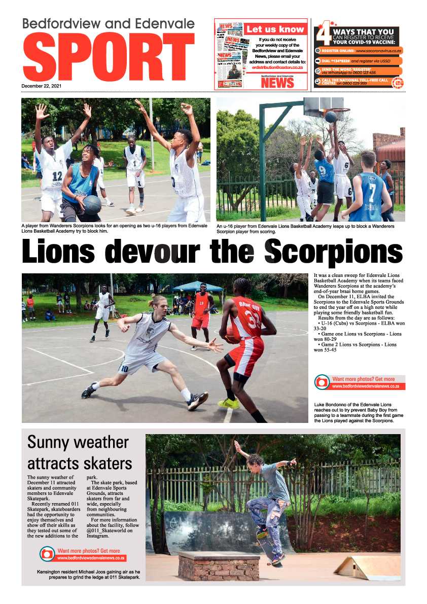 Bedfordview Edenvale News 22 December 2021 page 12