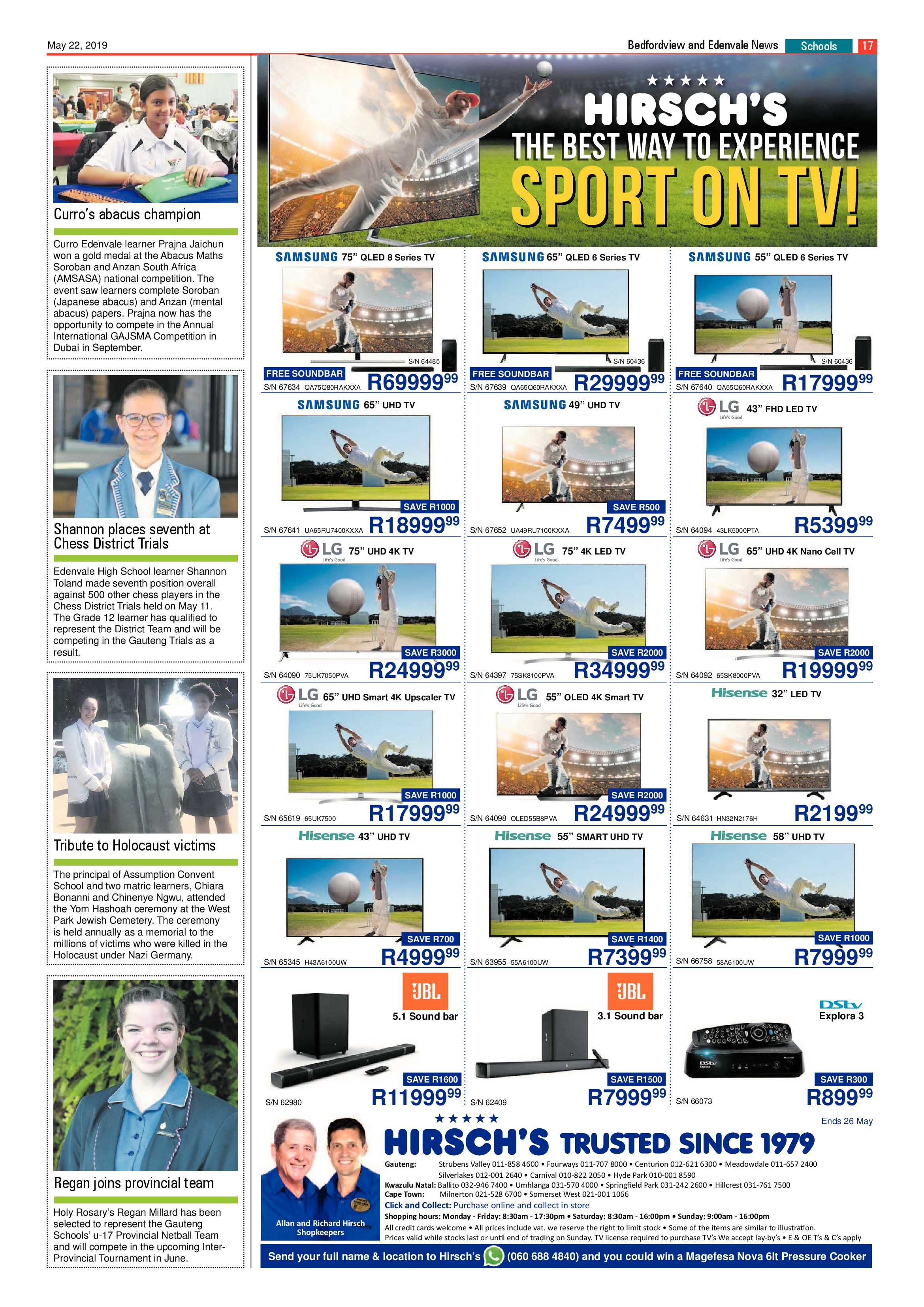 Bedfordview Edenvale News 22 May 2019 page 16