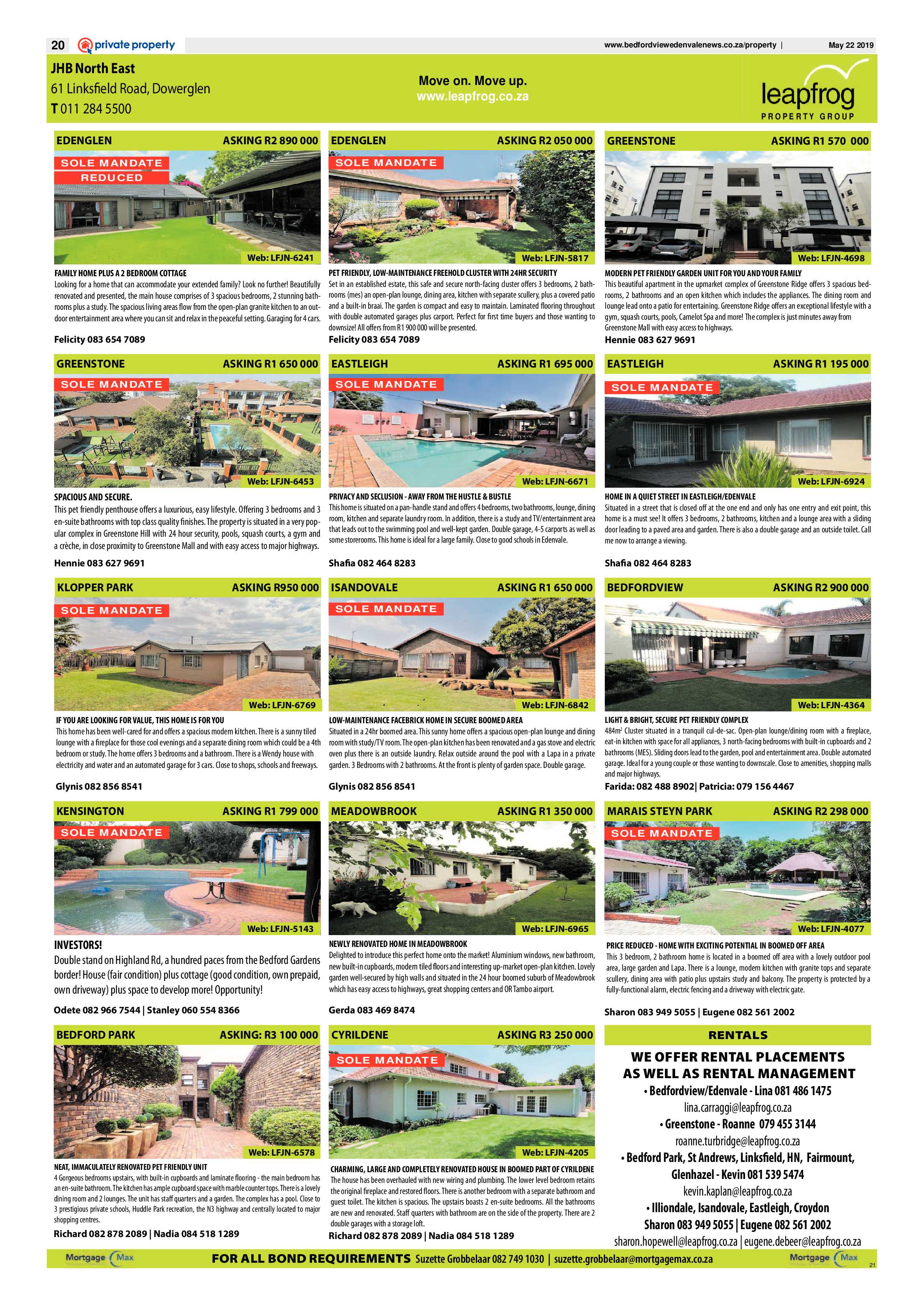 Bedfordview Edenvale News 22 May 2019 page 19