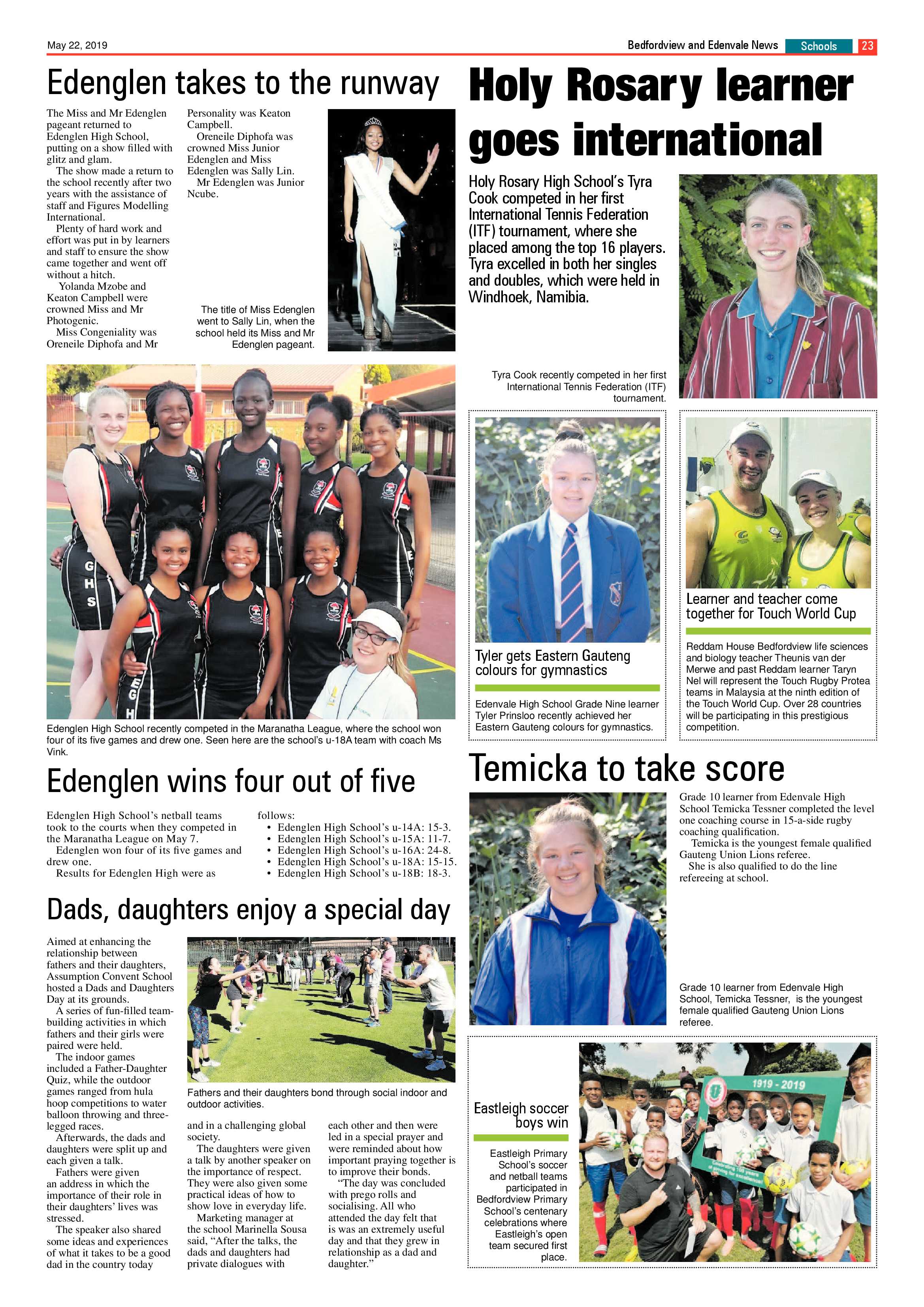 Bedfordview Edenvale News 22 May 2019 page 22