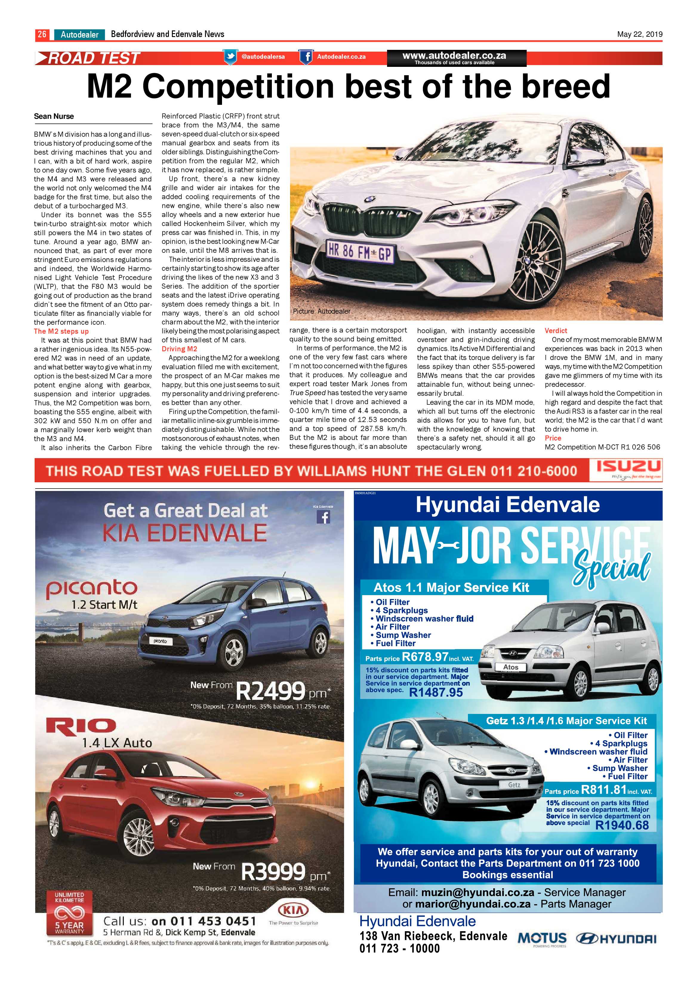 Bedfordview Edenvale News 22 May 2019 page 25