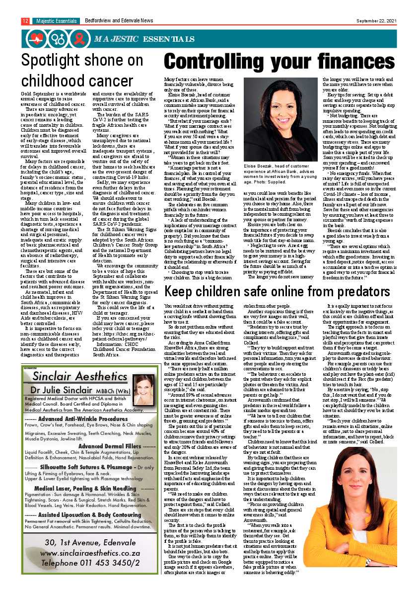Bedfordview Edenvale News 22 September 2021 page 13