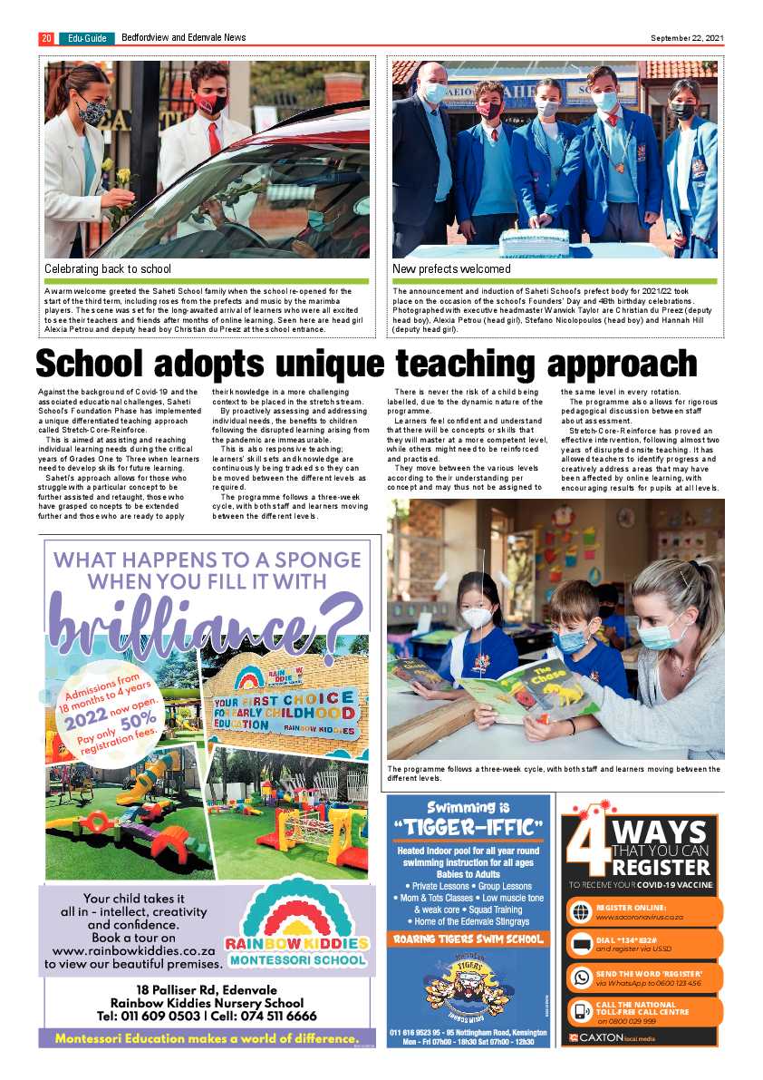 Bedfordview Edenvale News 22 September 2021 page 21