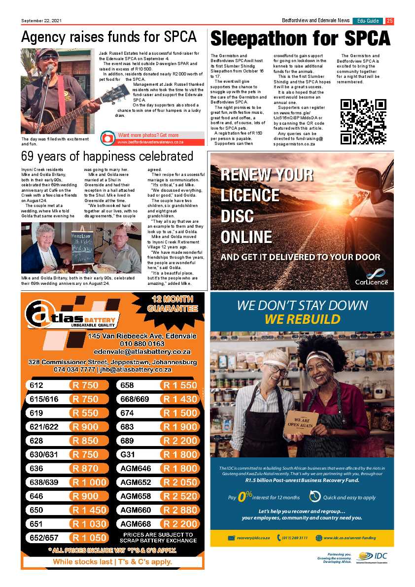 Bedfordview Edenvale News 22 September 2021 page 26