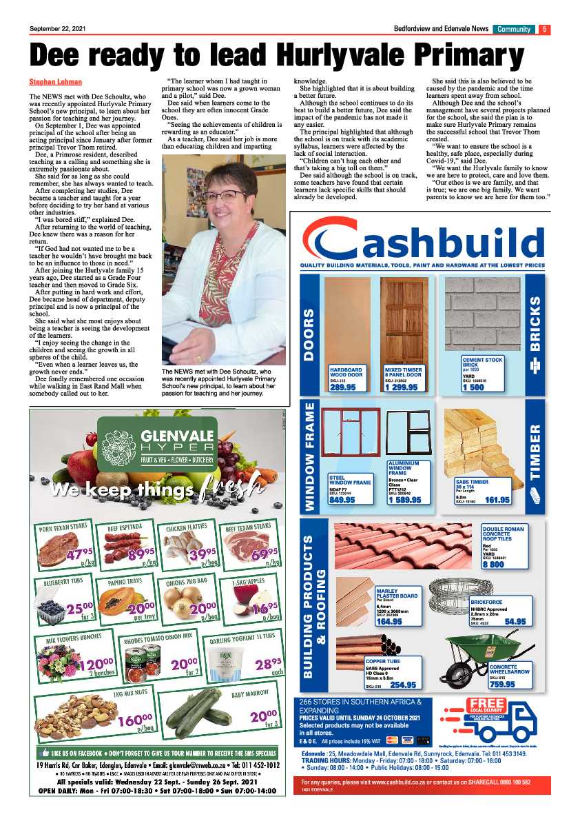 Bedfordview Edenvale News 22 September 2021 page 33