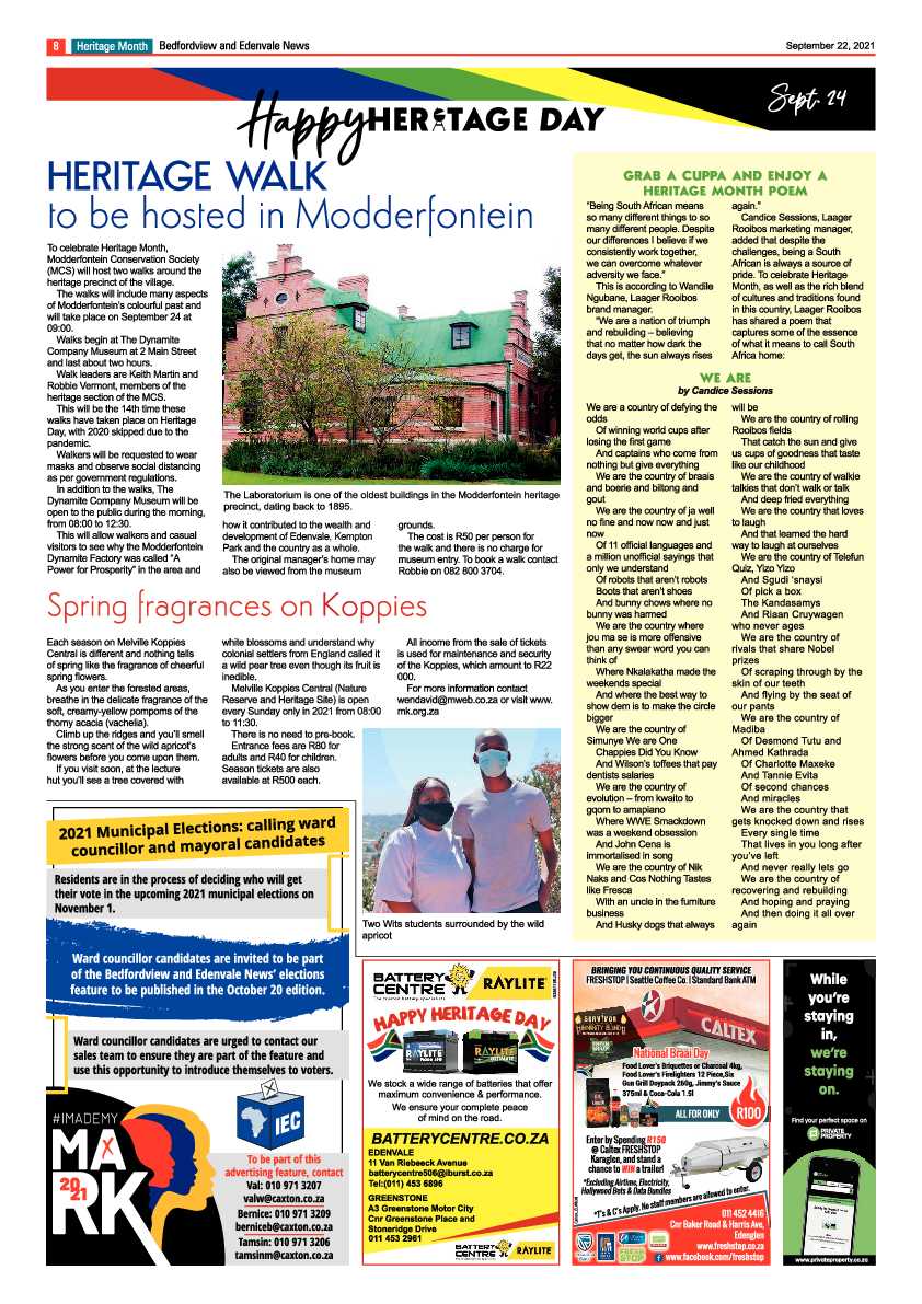 Bedfordview Edenvale News 22 September 2021 page 36