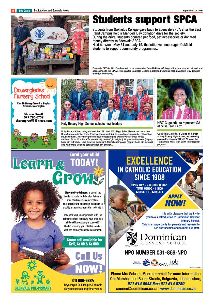 Bedfordview Edenvale News 22 September 2021 page 46