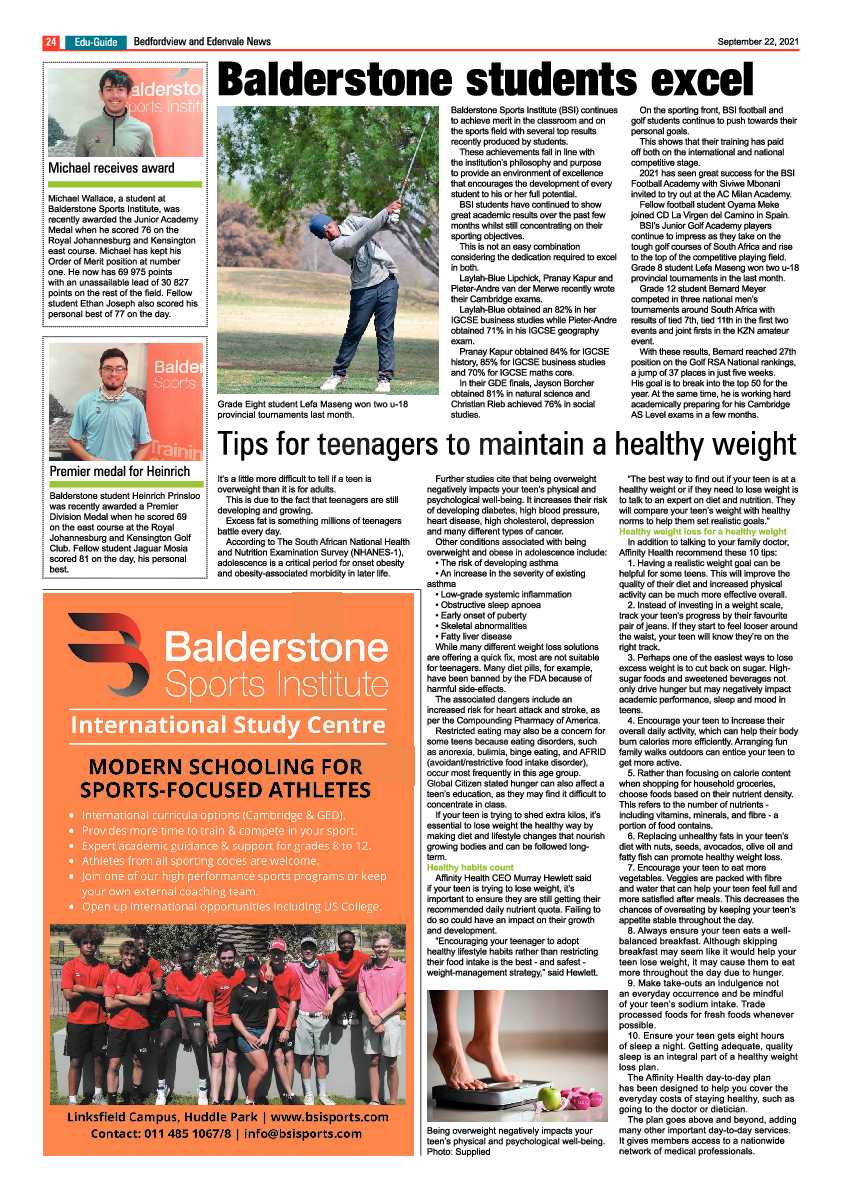 Bedfordview Edenvale News 22 September 2021 page 52