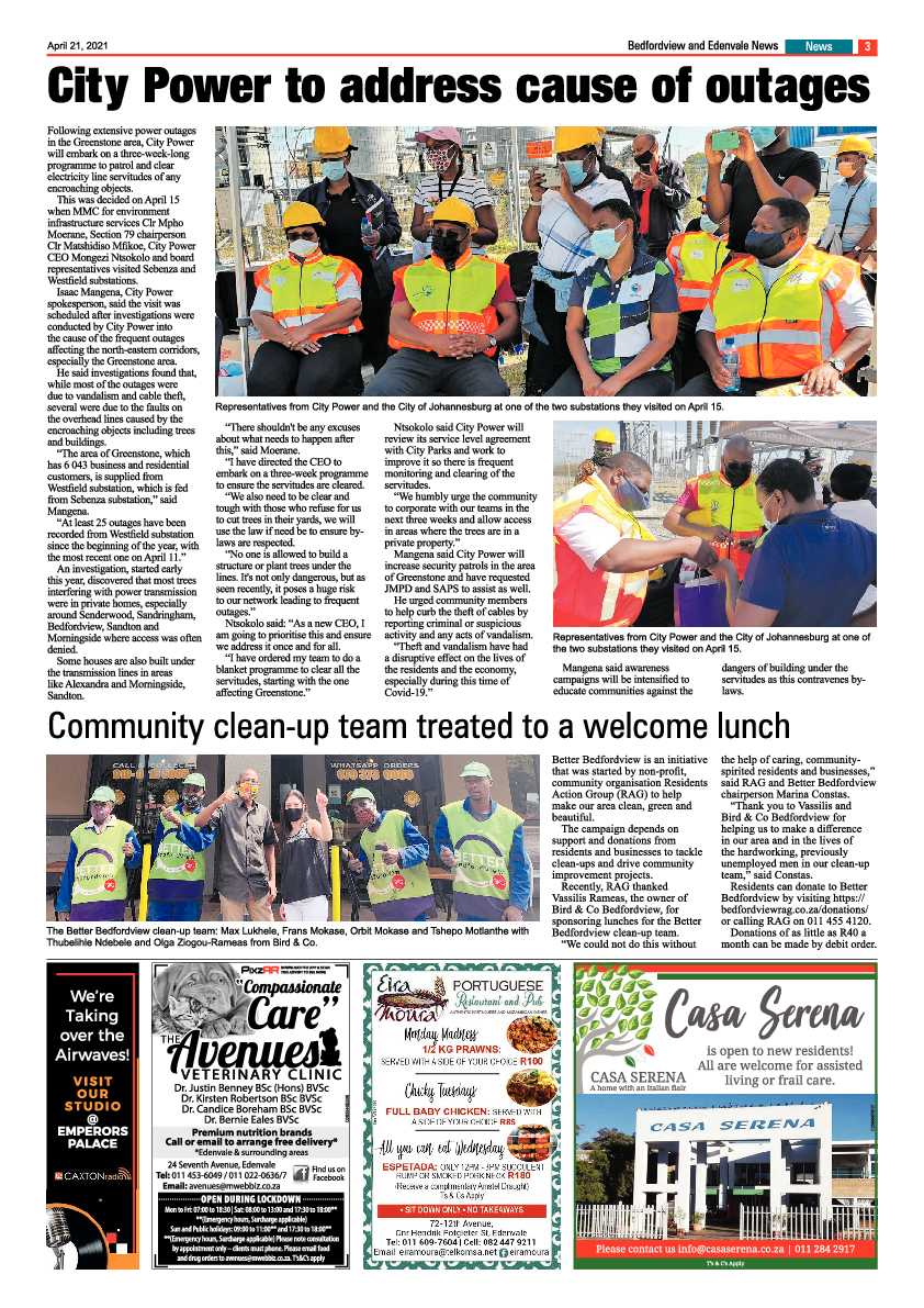 Bedfordview Edenvale News 23 April 2021 page 3