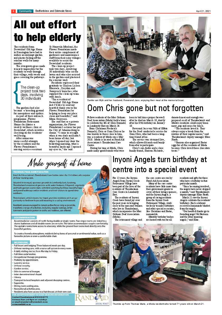 Bedfordview Edenvale News 23 April 2021 page 4