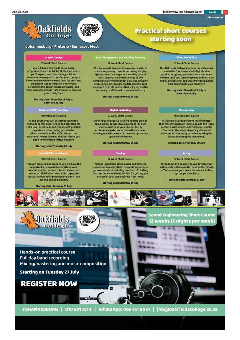 Bedfordview Edenvale News 23 April 2021 page 5