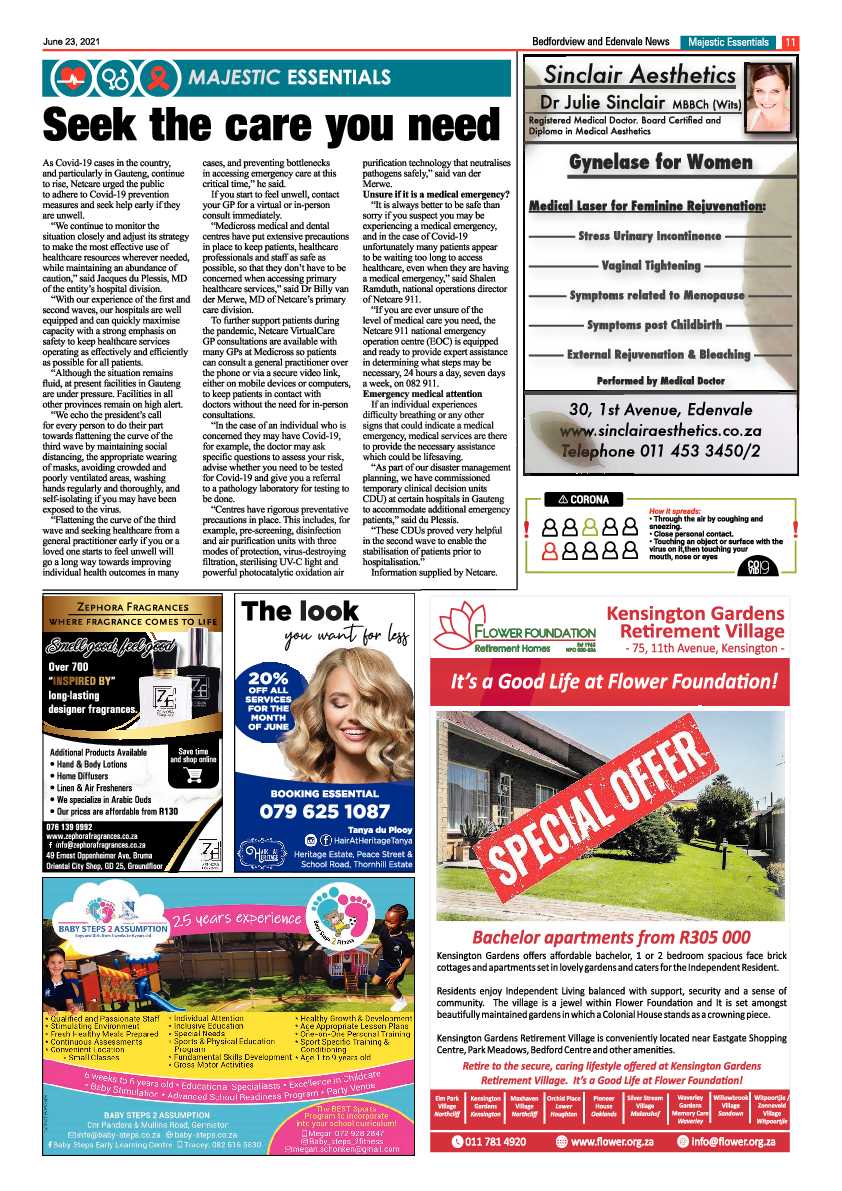 Bedfordview Edenvale News 23 June 2021 page 11
