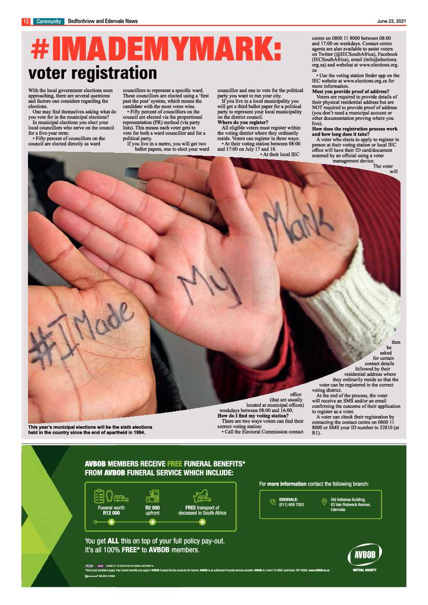 Bedfordview Edenvale News 23 June 2021 page 12