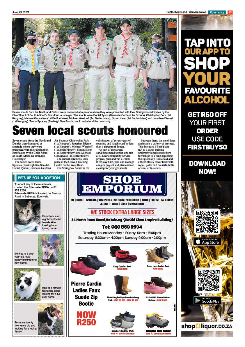 Bedfordview Edenvale News 23 June 2021 page 13