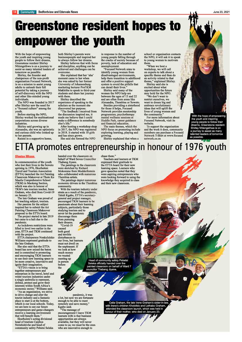 Bedfordview Edenvale News 23 June 2021 page 14