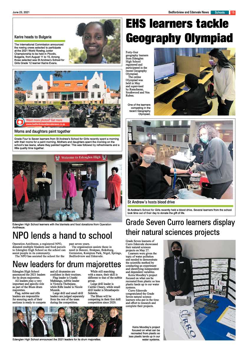 Bedfordview Edenvale News 23 June 2021 page 15