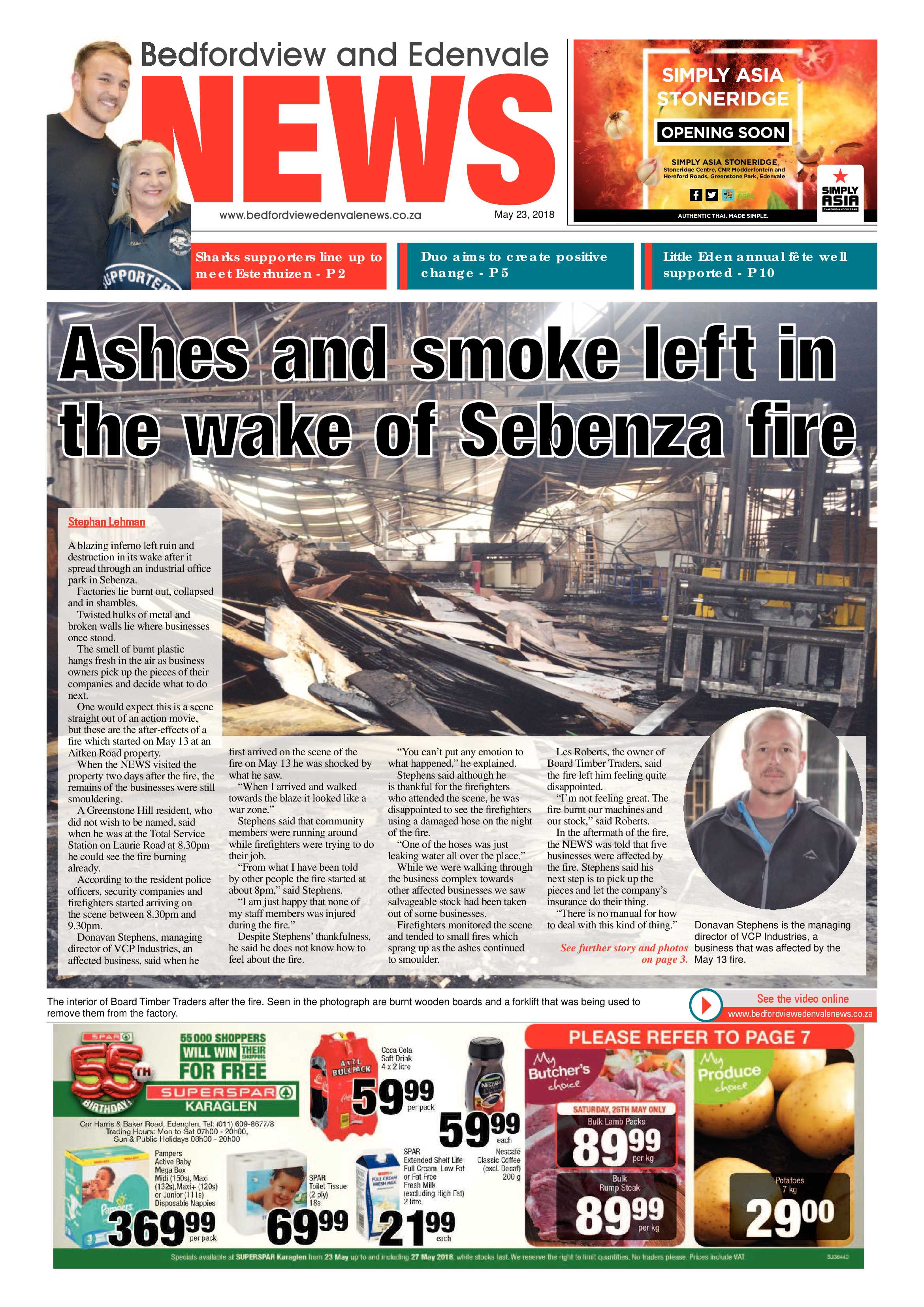 Bedfordview Edenvale News 23 May 2018 page 1