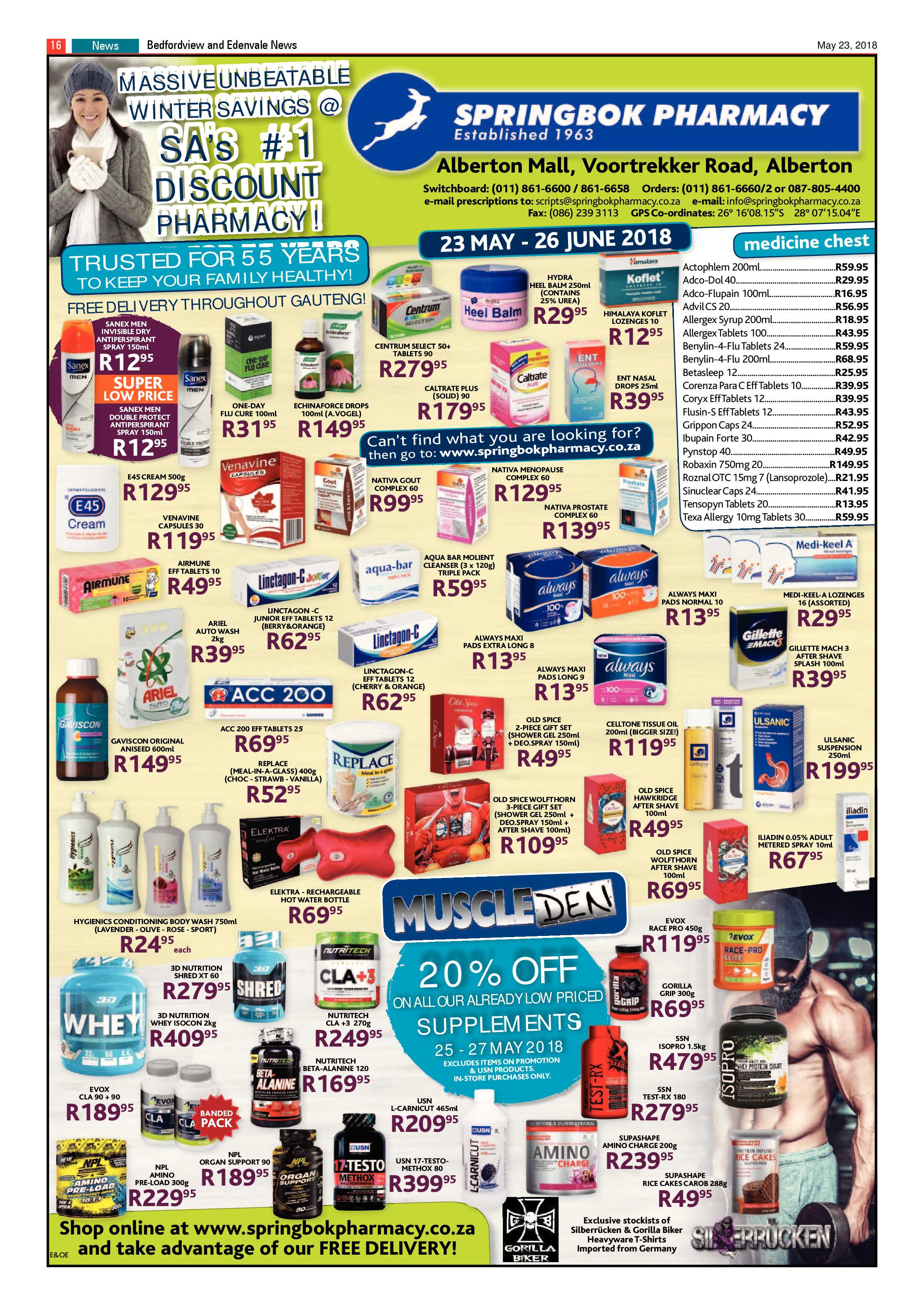 Bedfordview Edenvale News 23 May 2018 page 16
