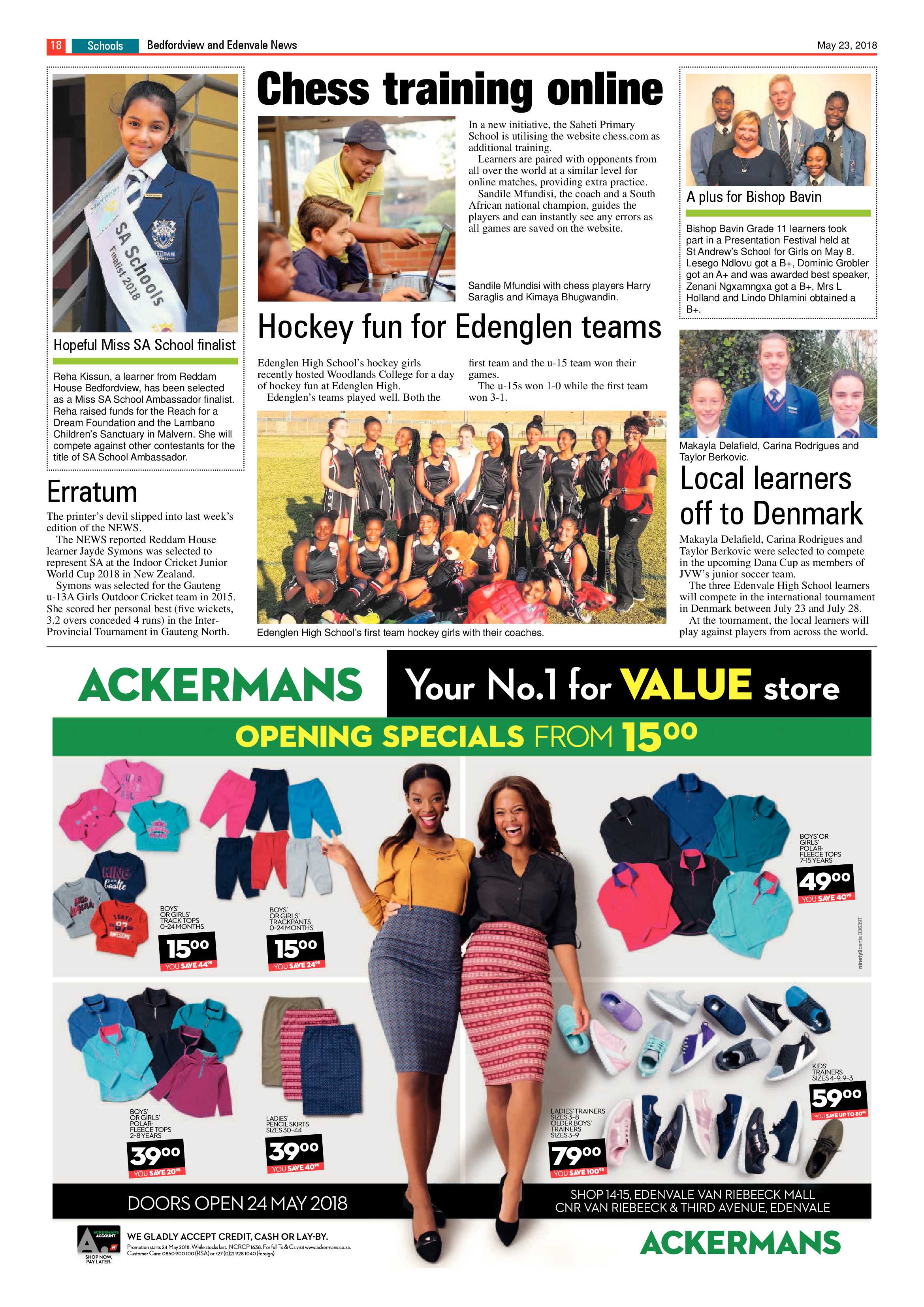 Bedfordview Edenvale News 23 May 2018 page 18