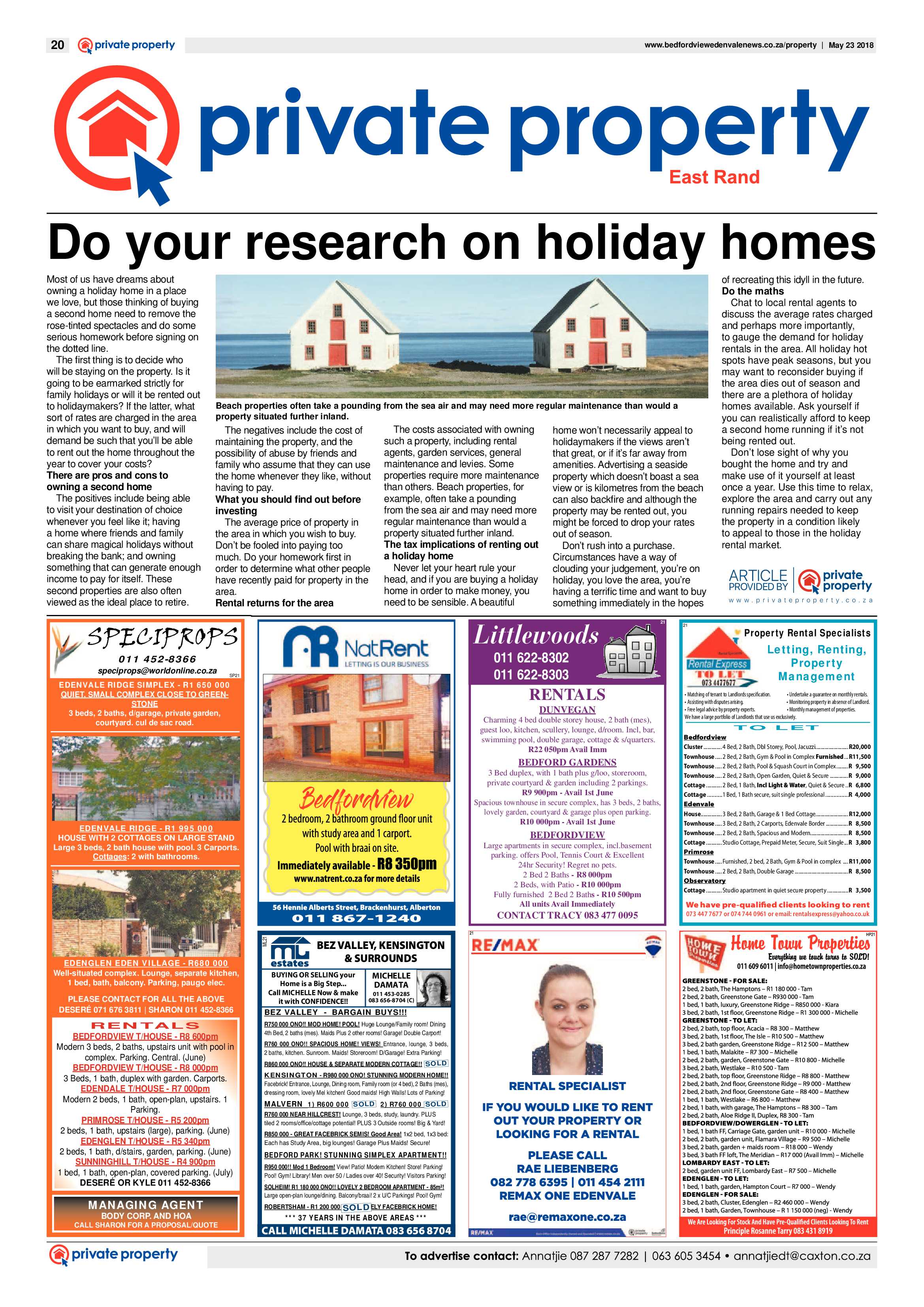 Bedfordview Edenvale News 23 May 2018 page 20