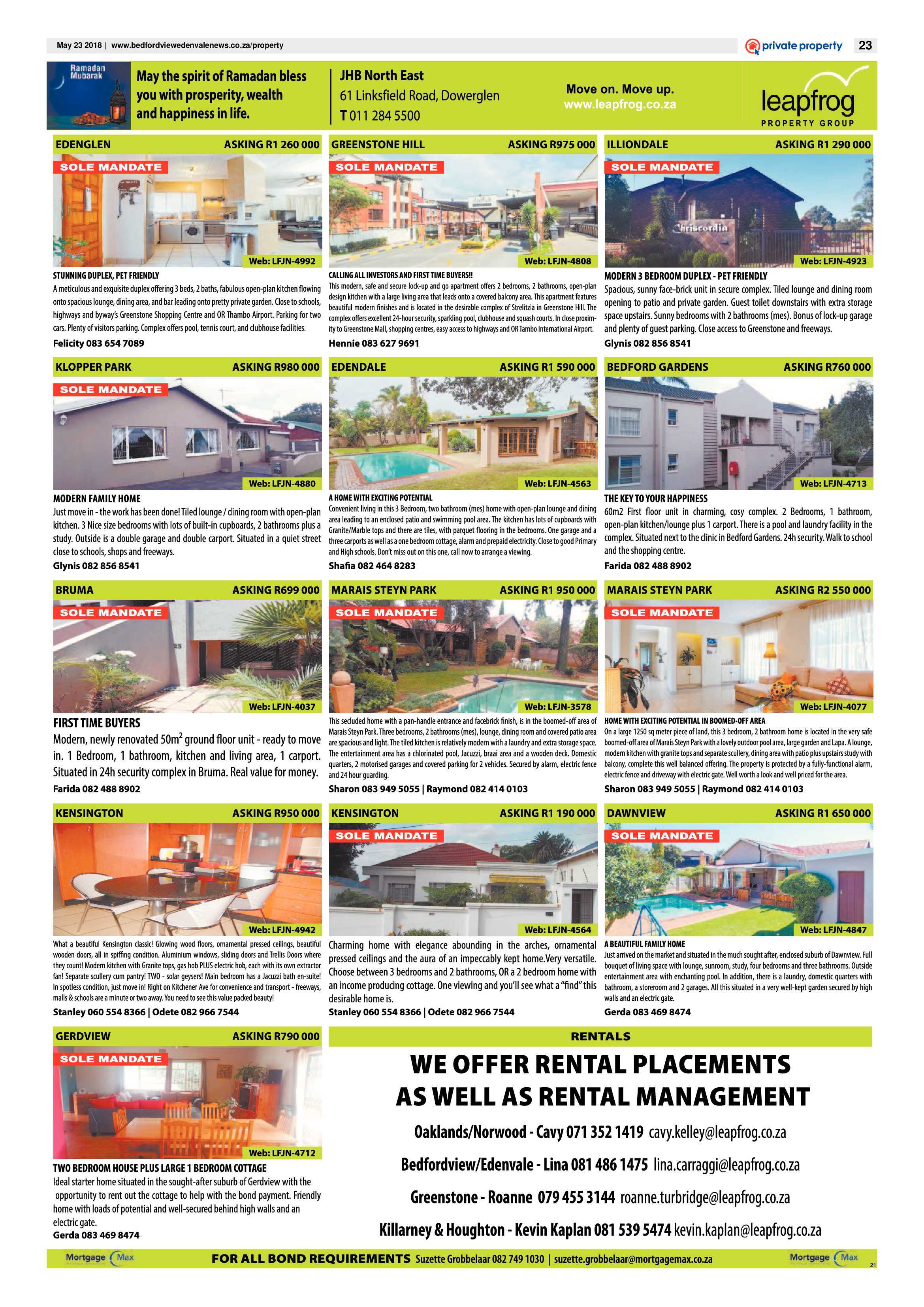 Bedfordview Edenvale News 23 May 2018 page 23