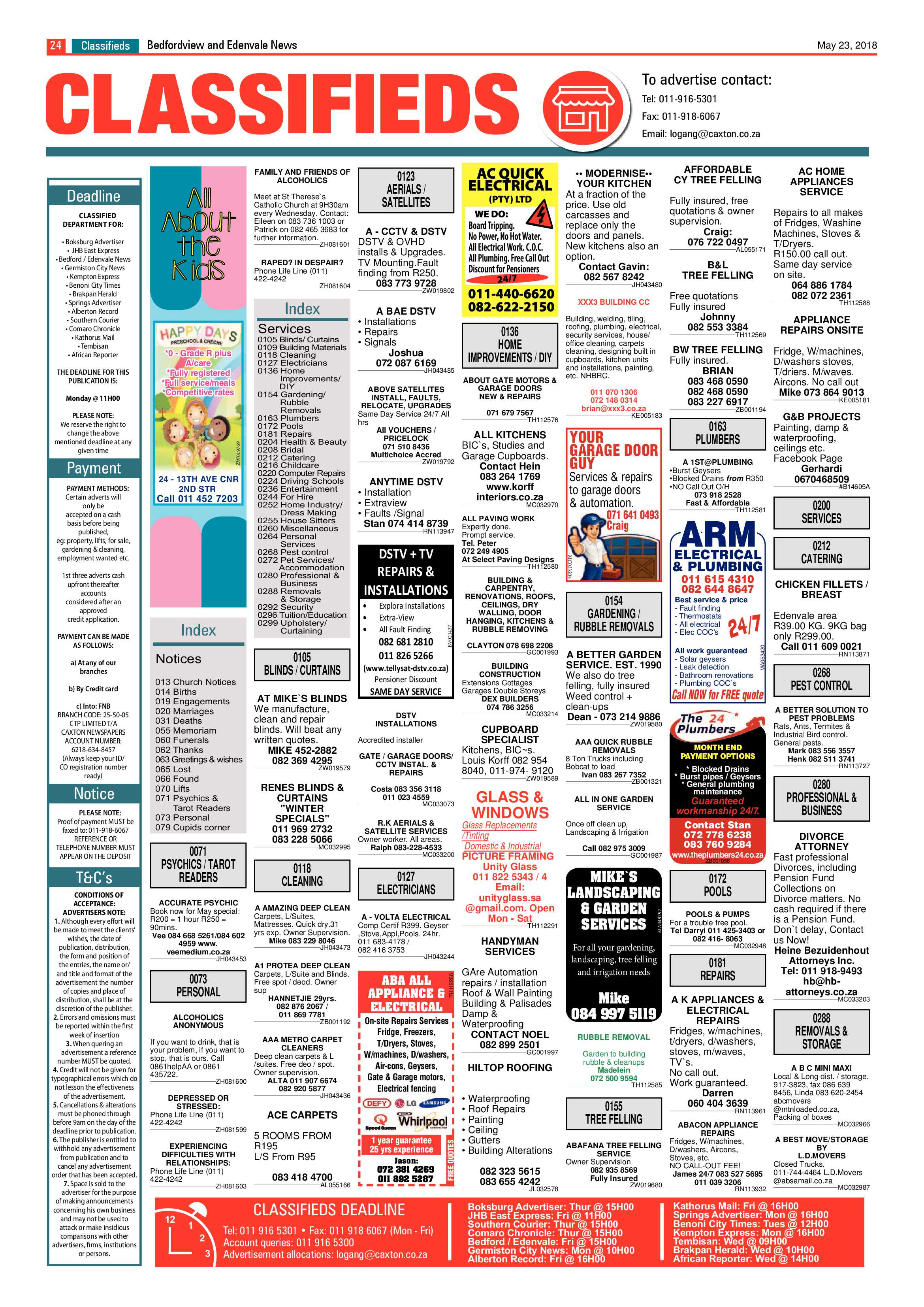 Bedfordview Edenvale News 23 May 2018 page 24