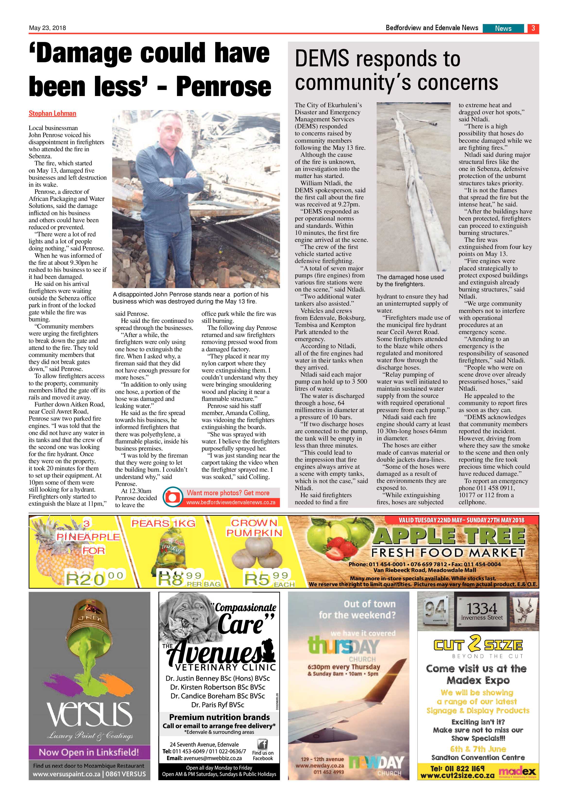 Bedfordview Edenvale News 23 May 2018 page 3