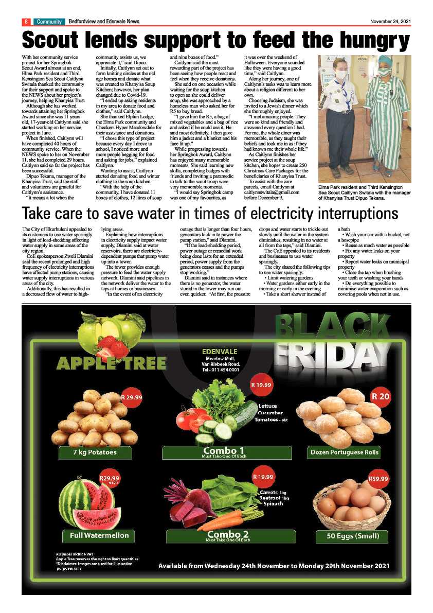 Bedfordview Edenvale News 24 November 2021 page 10