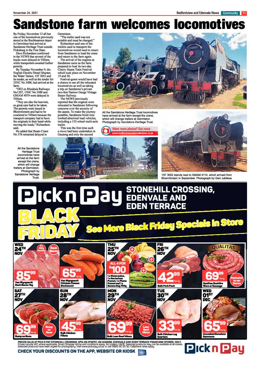 Bedfordview Edenvale News 24 November 2021 page 13