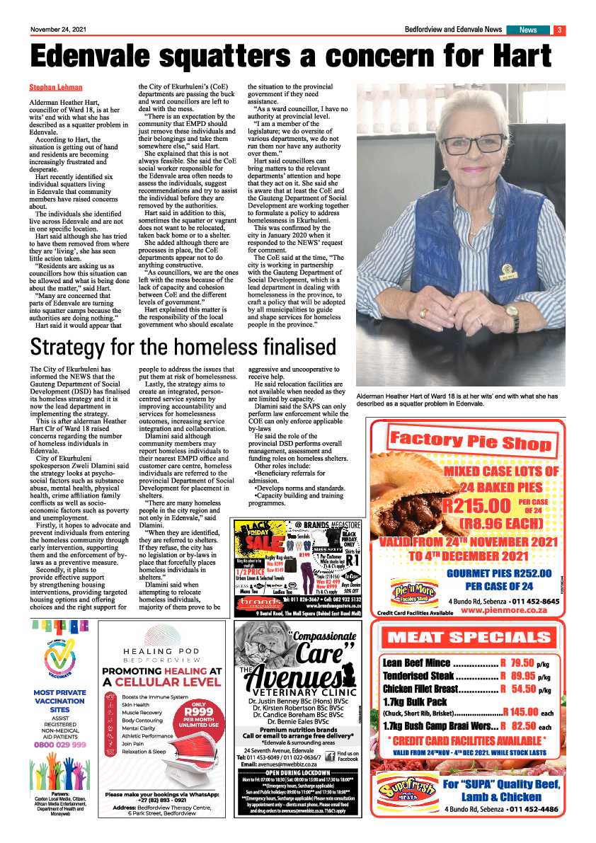 Bedfordview Edenvale News 24 November 2021 page 5
