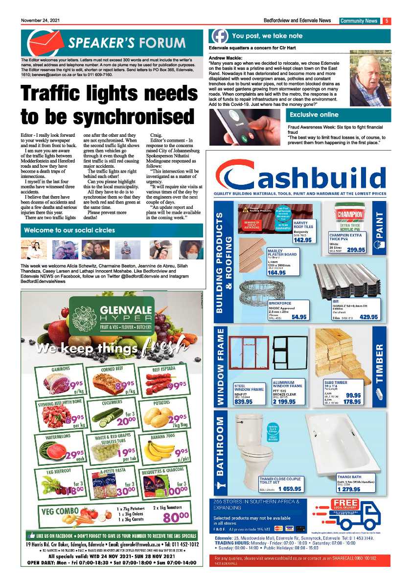Bedfordview Edenvale News 24 November 2021 page 7