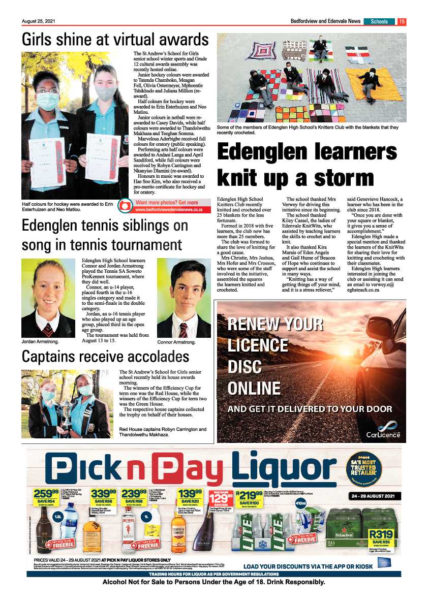 Bedfordview Edenvale News 25 August 2021 page 17