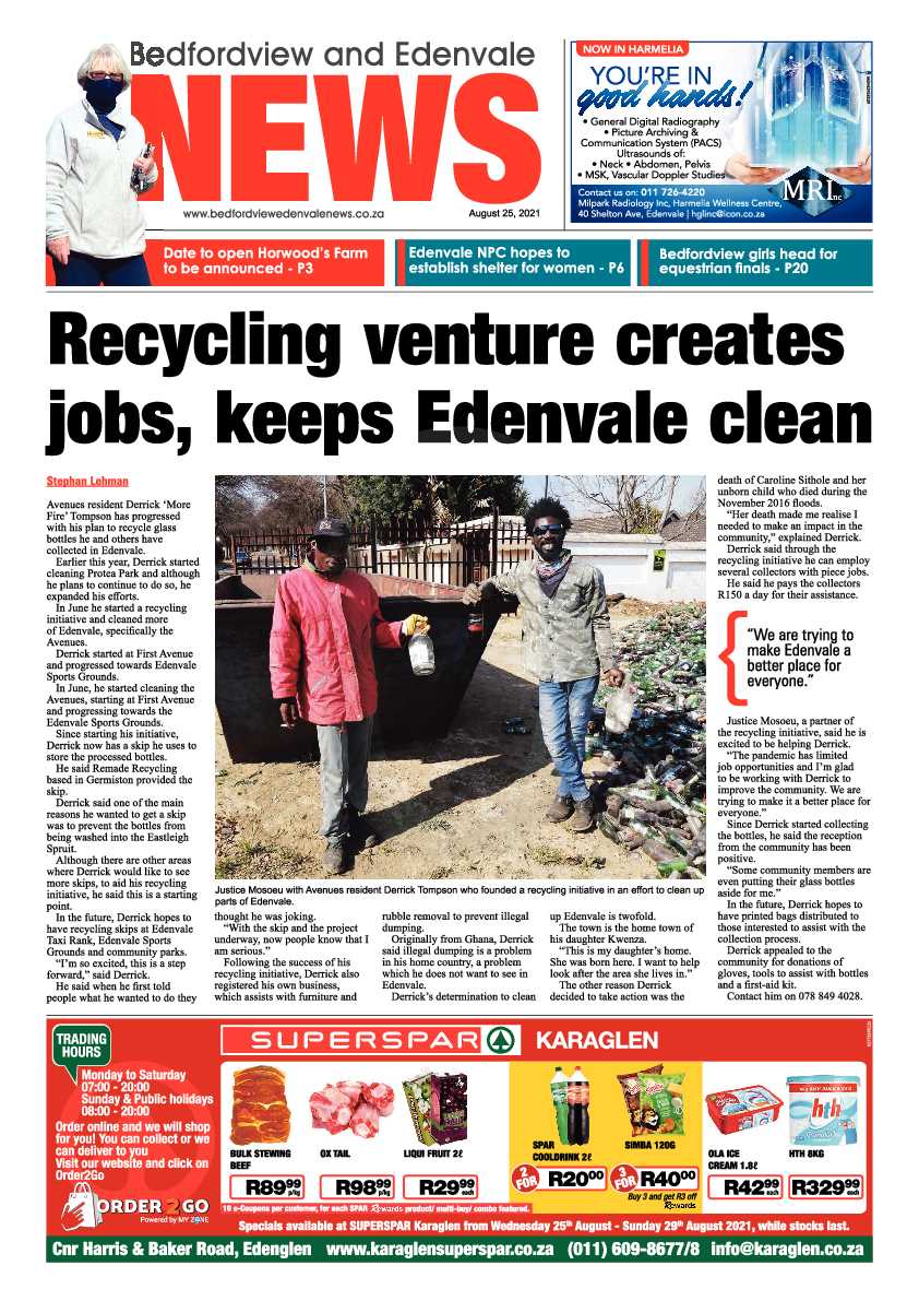 Bedfordview Edenvale News 25 August 2021 page 3