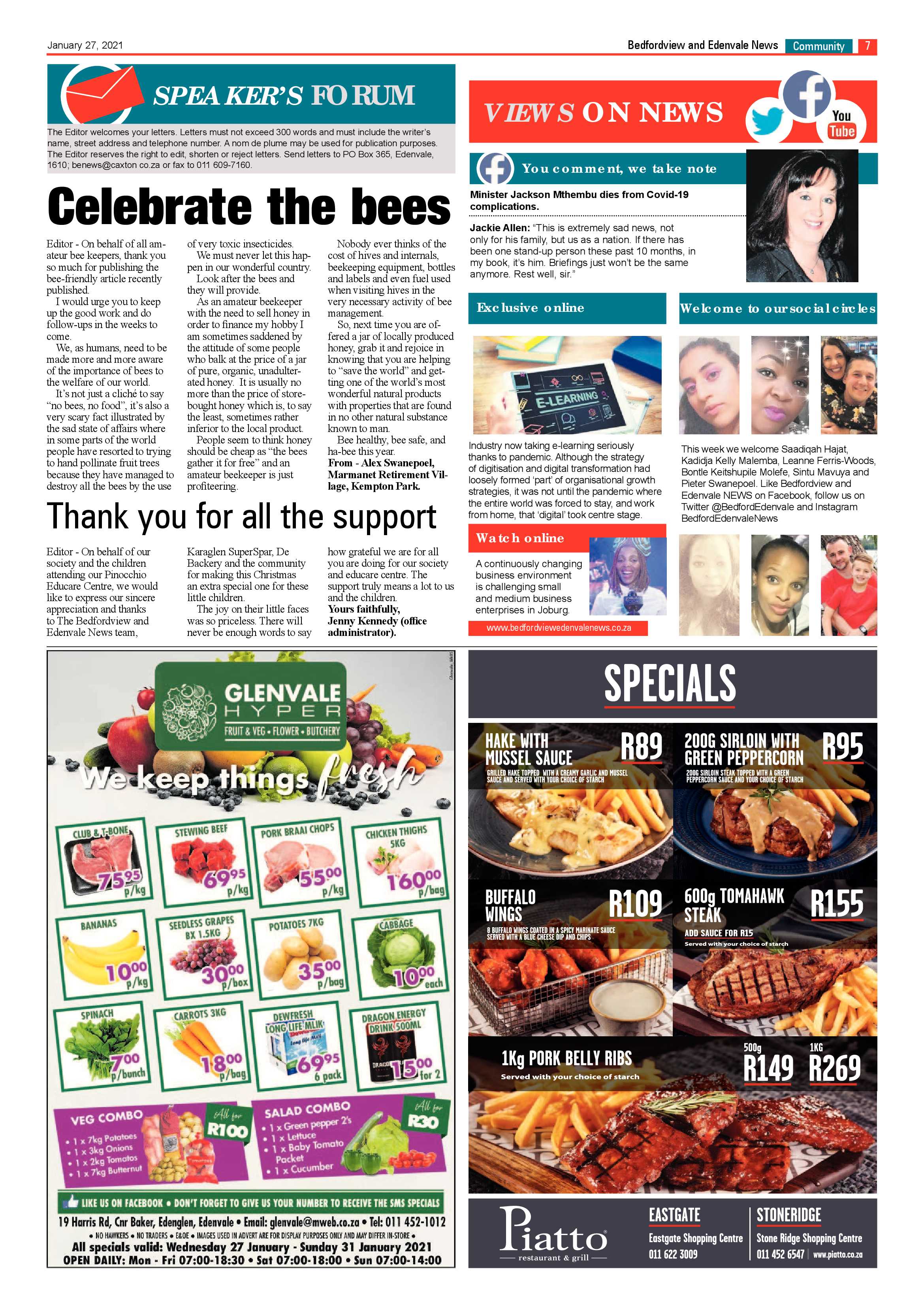 Bedfordview Edenvale News 27 January 2021 page 7