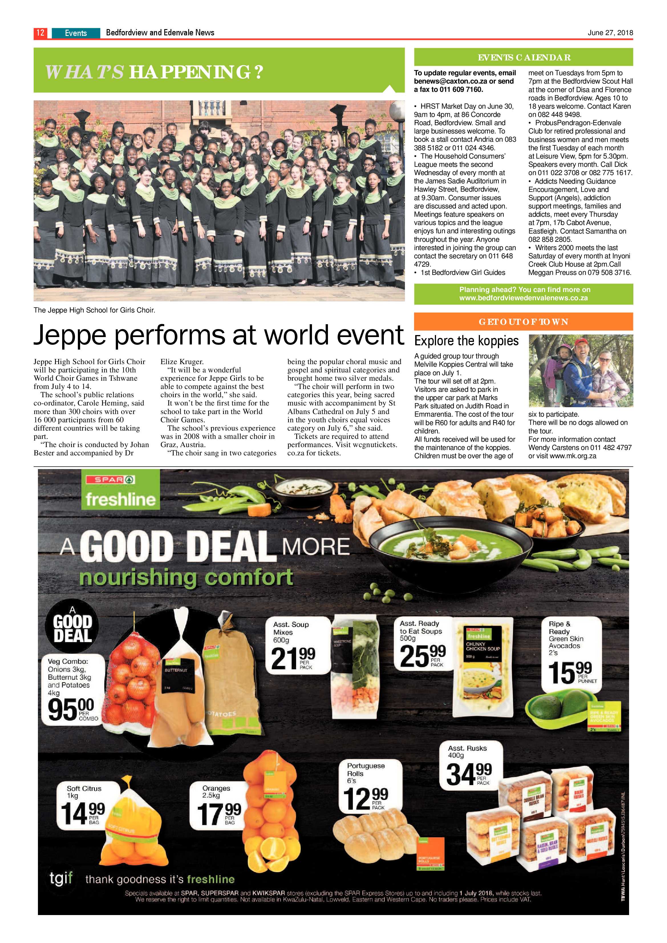 Bedfordview Edenvale News 27 June 2018 page 12