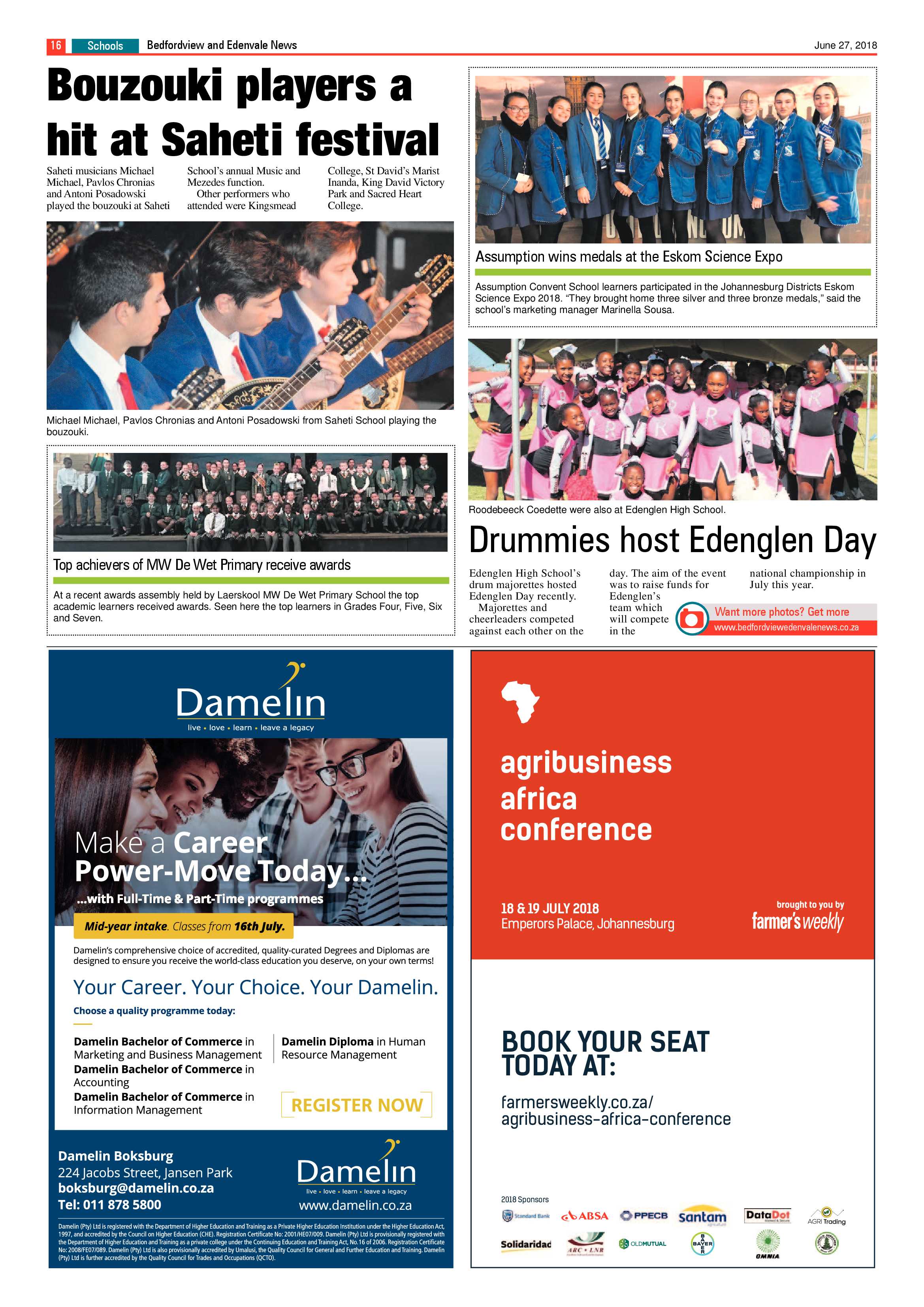 Bedfordview Edenvale News 27 June 2018 page 16