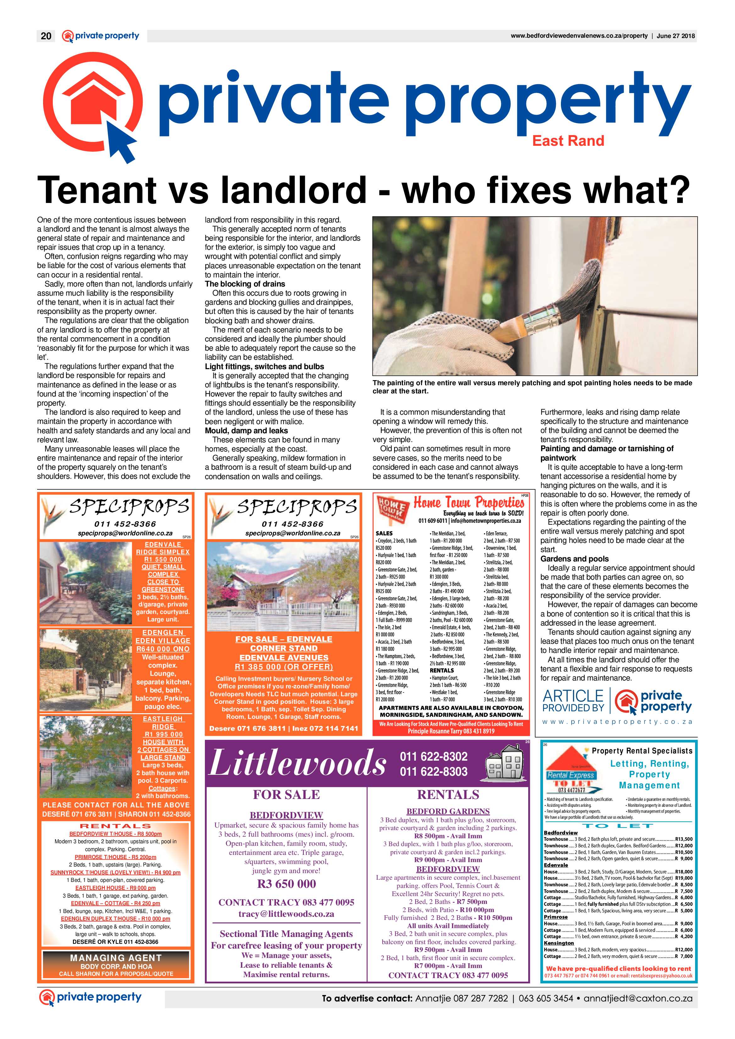 Bedfordview Edenvale News 27 June 2018 page 20