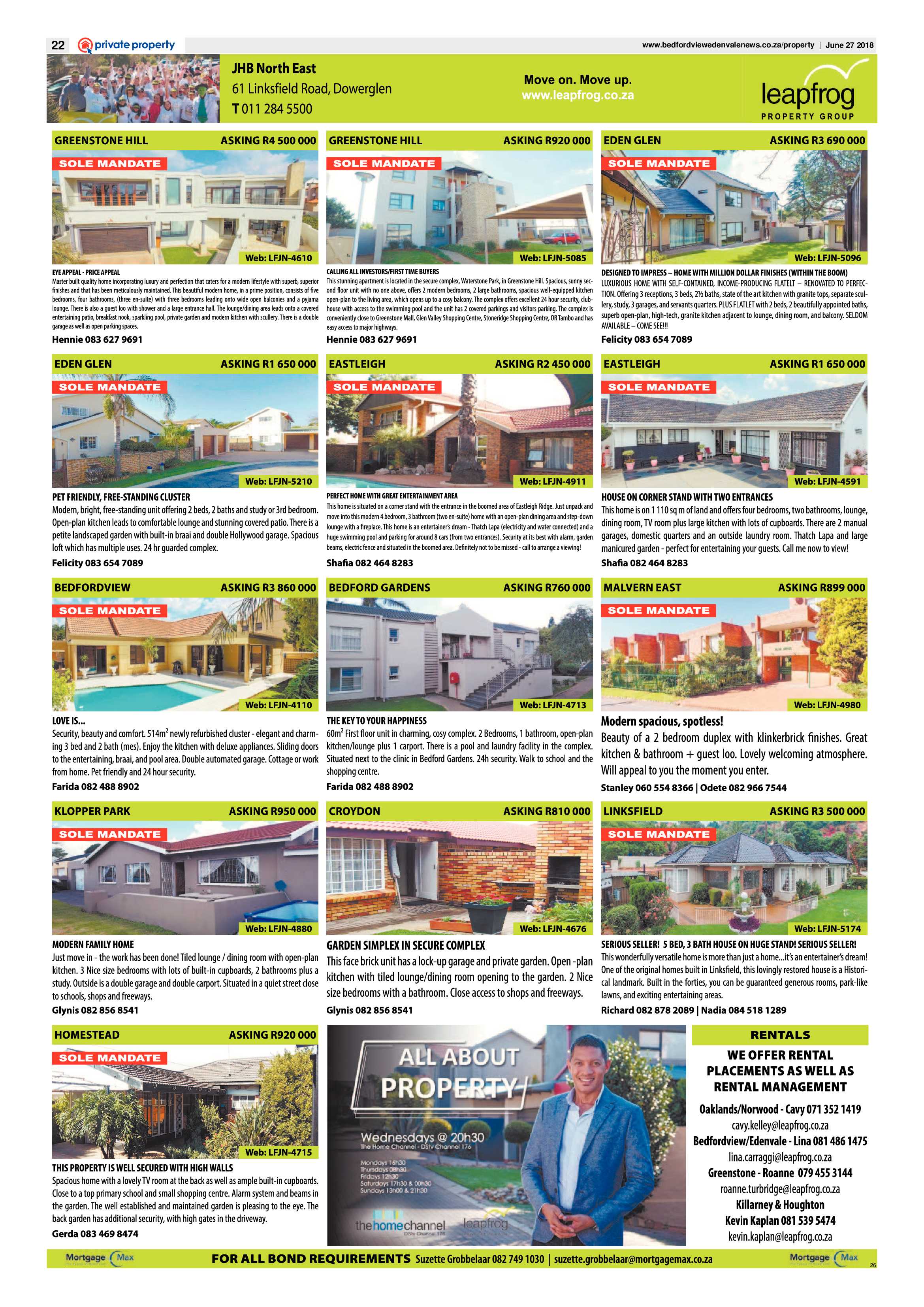 Bedfordview Edenvale News 27 June 2018 page 22