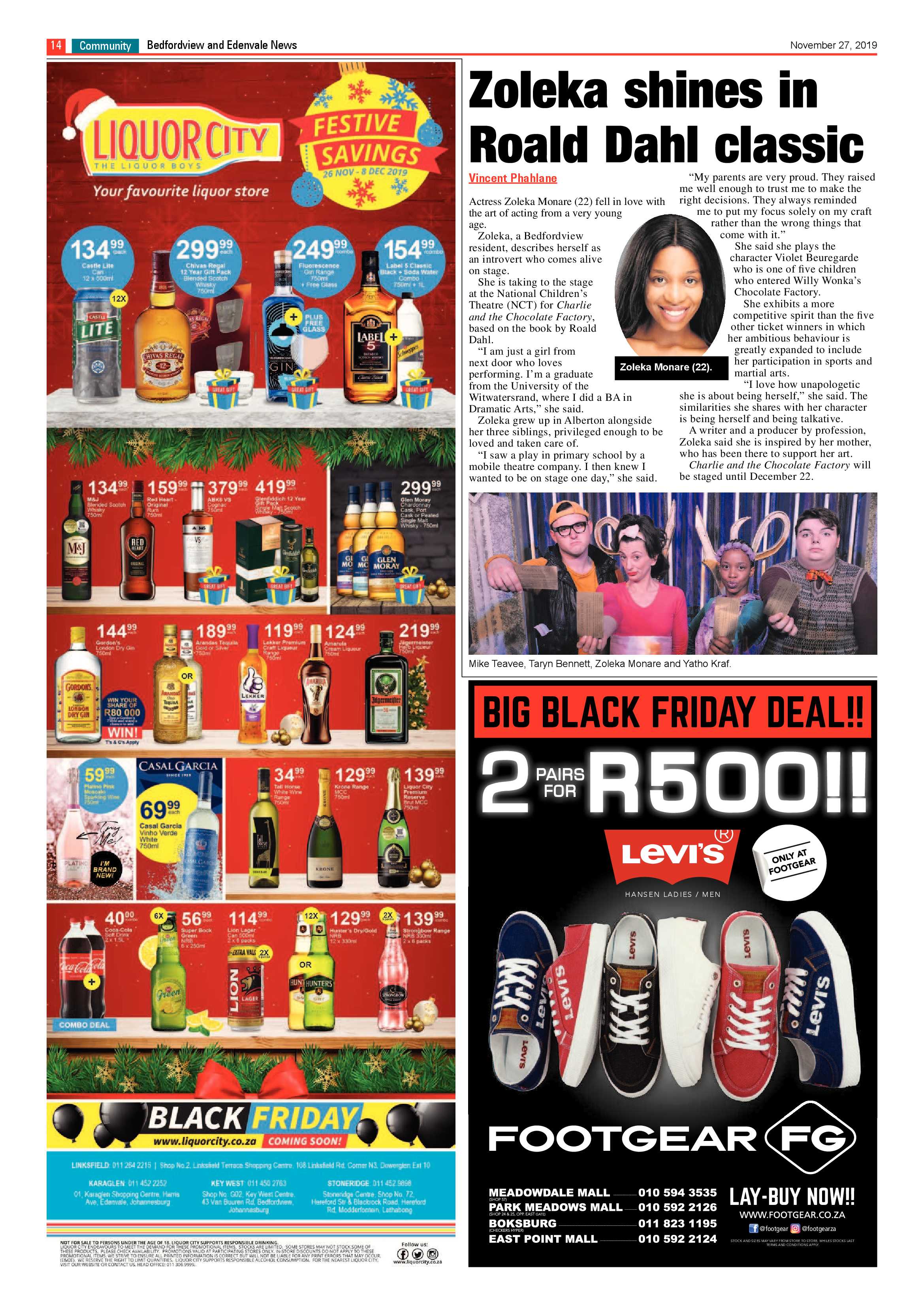 Bedfordview Edenvale News 27 November 2019 page 14
