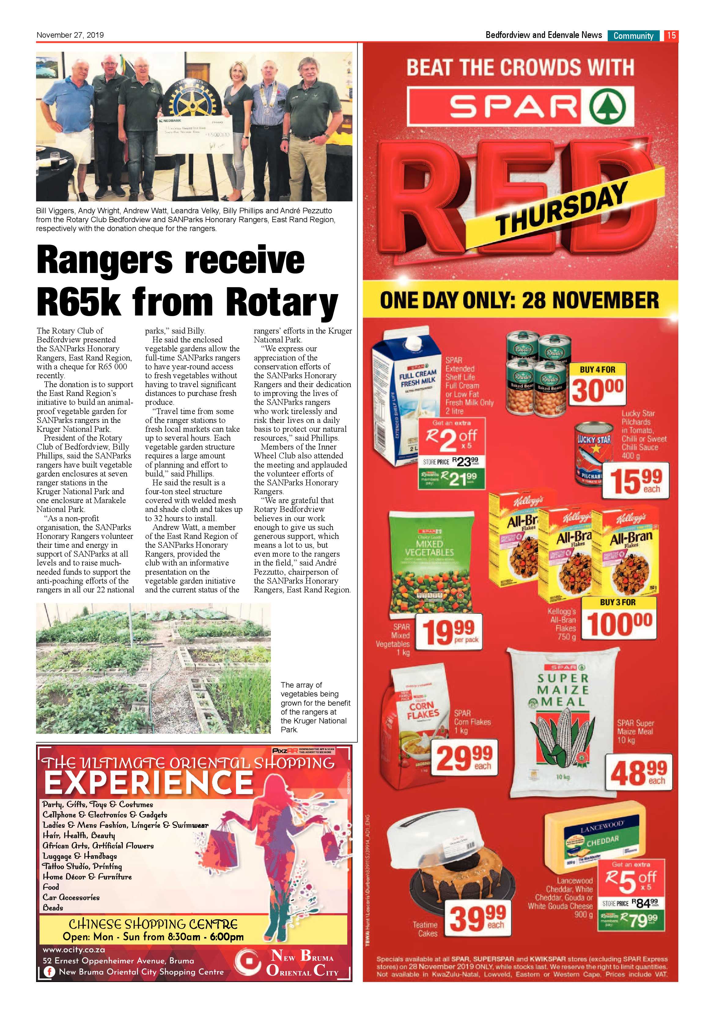 Bedfordview Edenvale News 27 November 2019 page 15