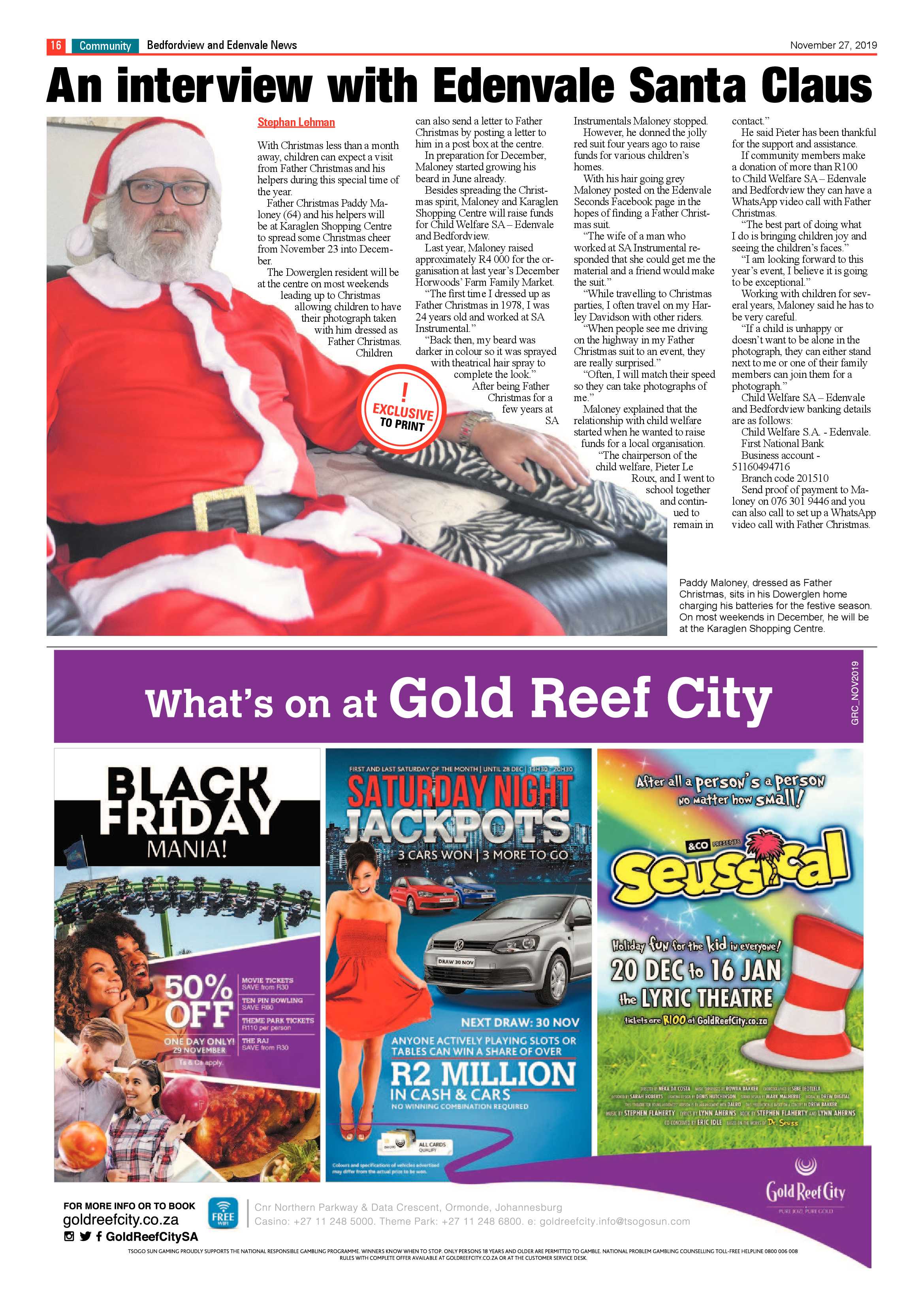 Bedfordview Edenvale News 27 November 2019 page 16