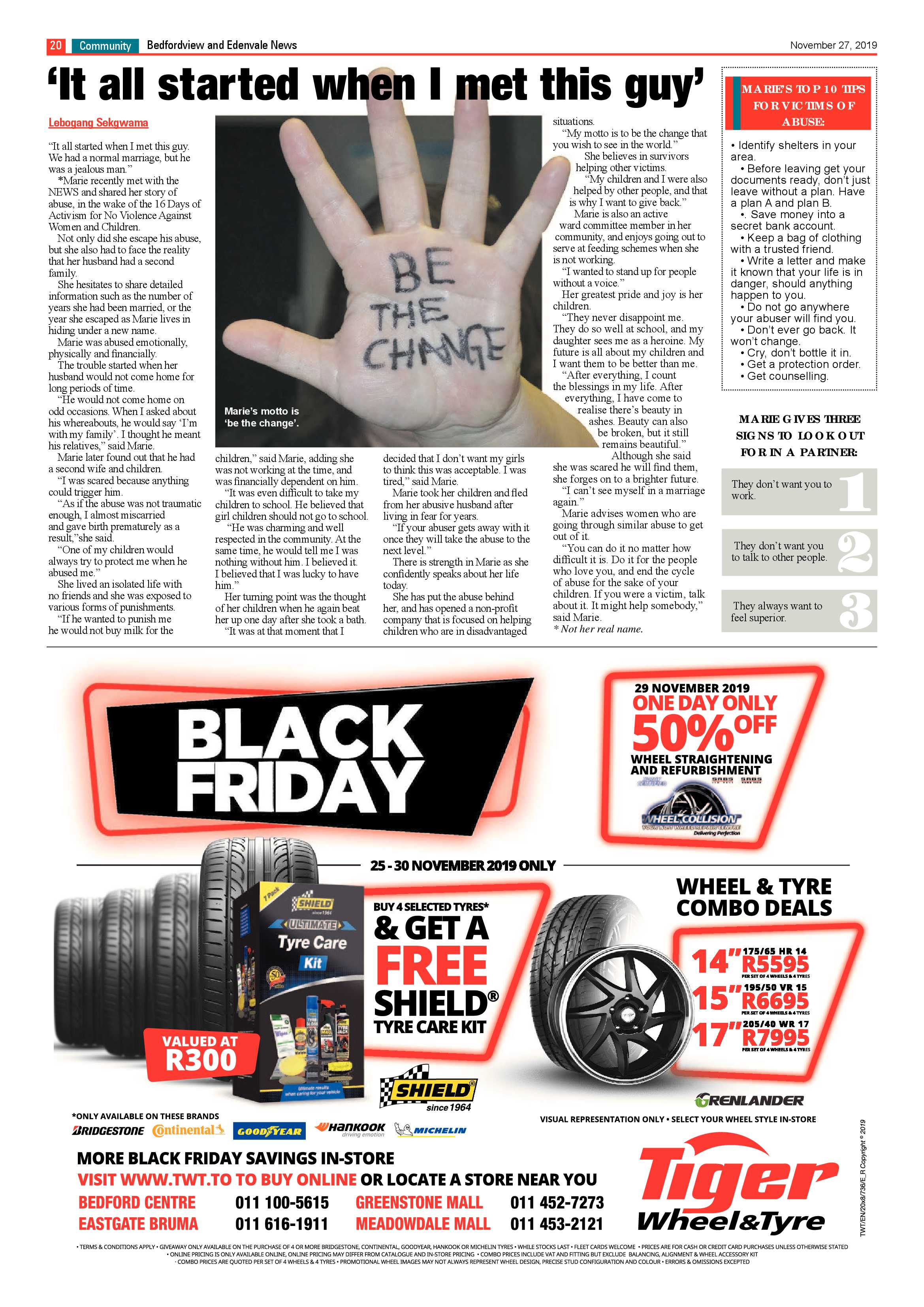 Bedfordview Edenvale News 27 November 2019 page 20